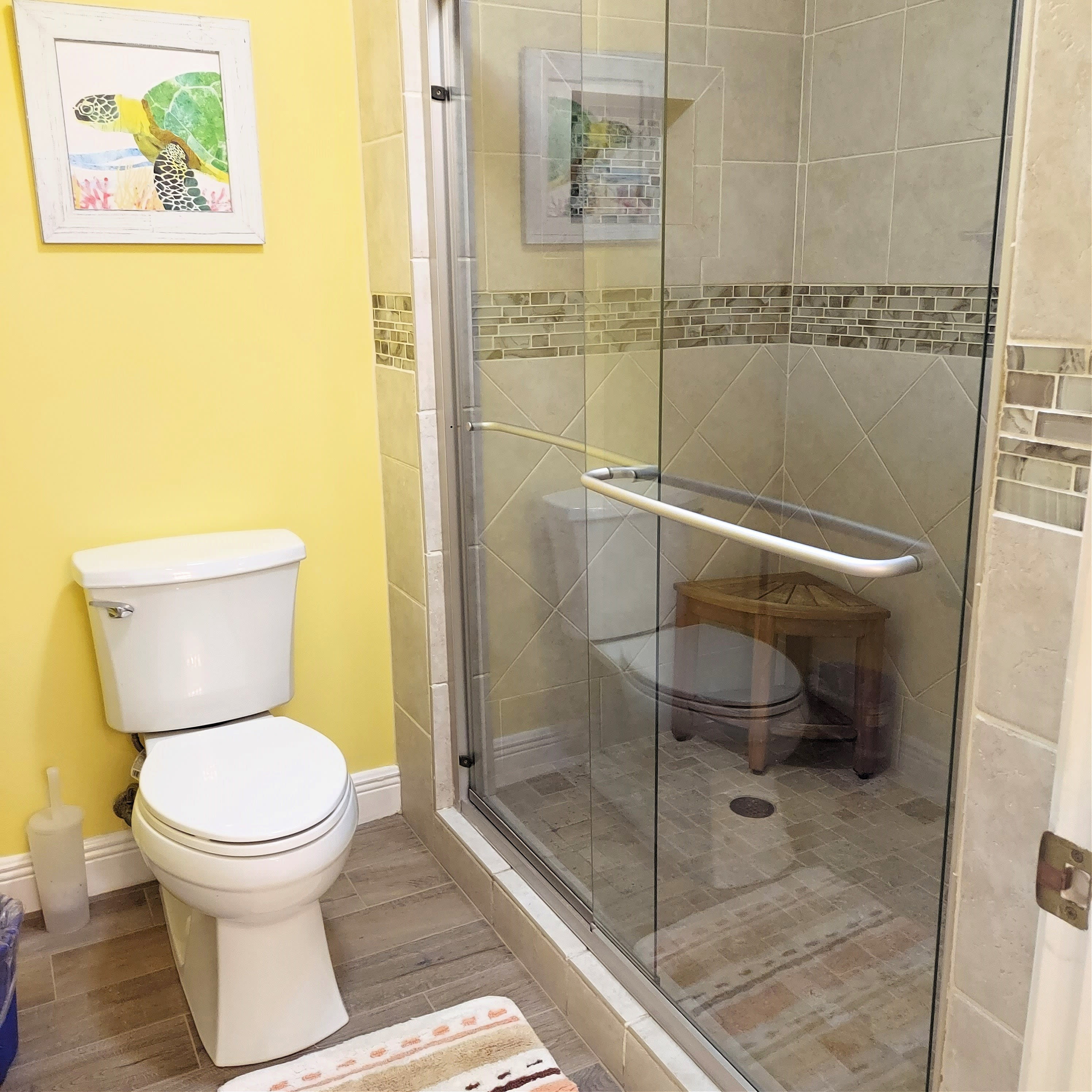 Master Bath Newly Remodeled Walk-In Shower