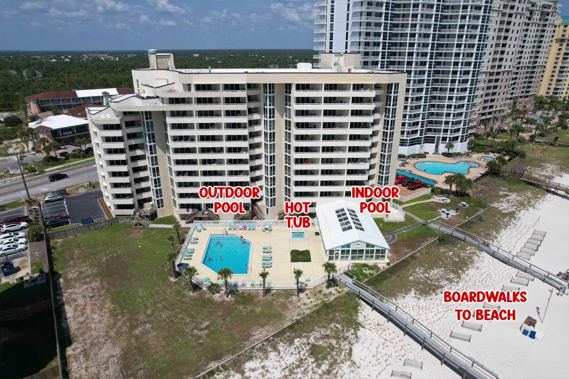 Perdido Sun Resort Beachfront Amenities