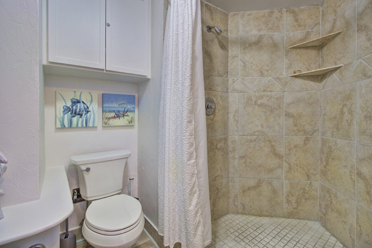 large walk-in shower