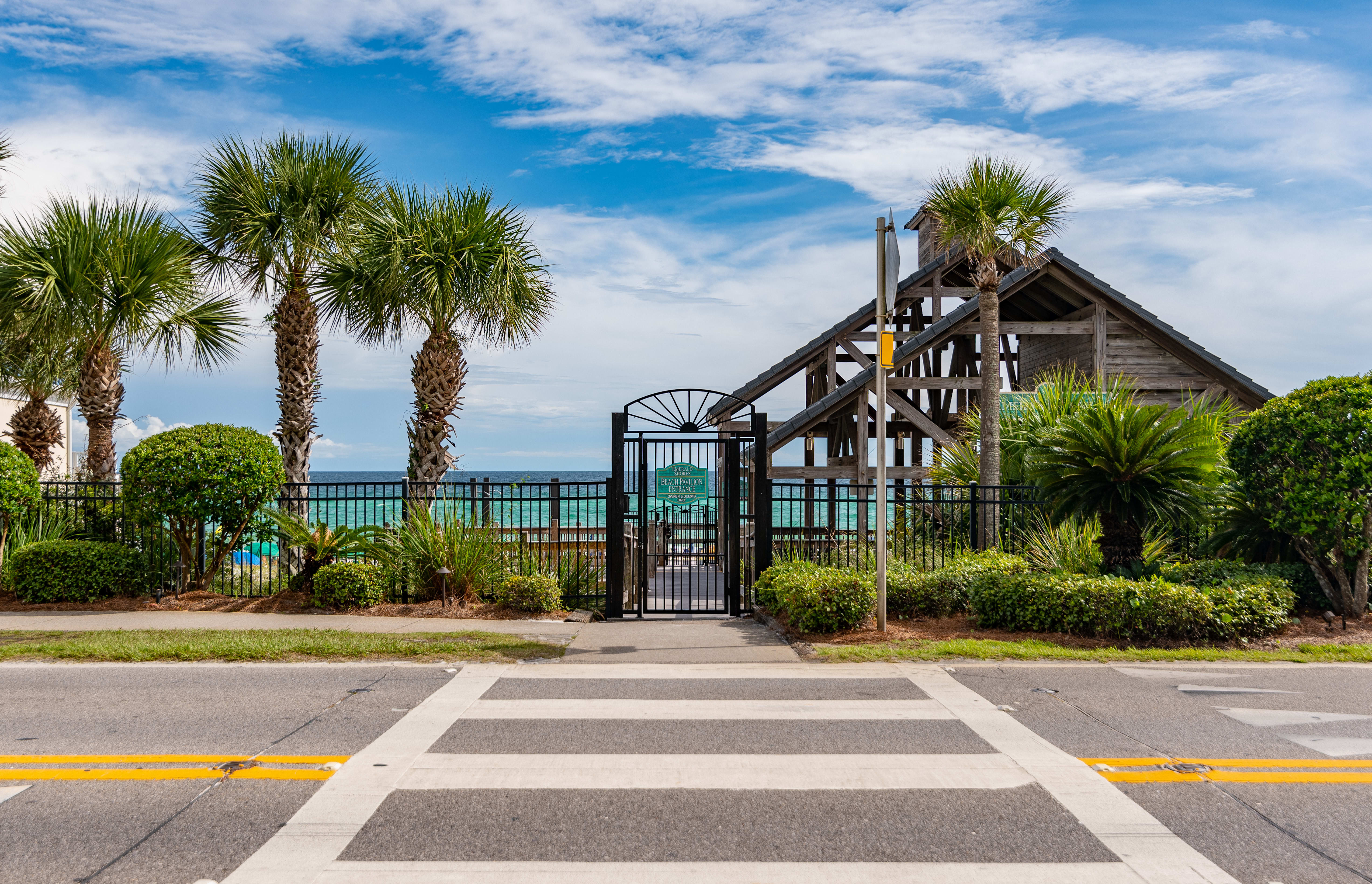 Private beach access