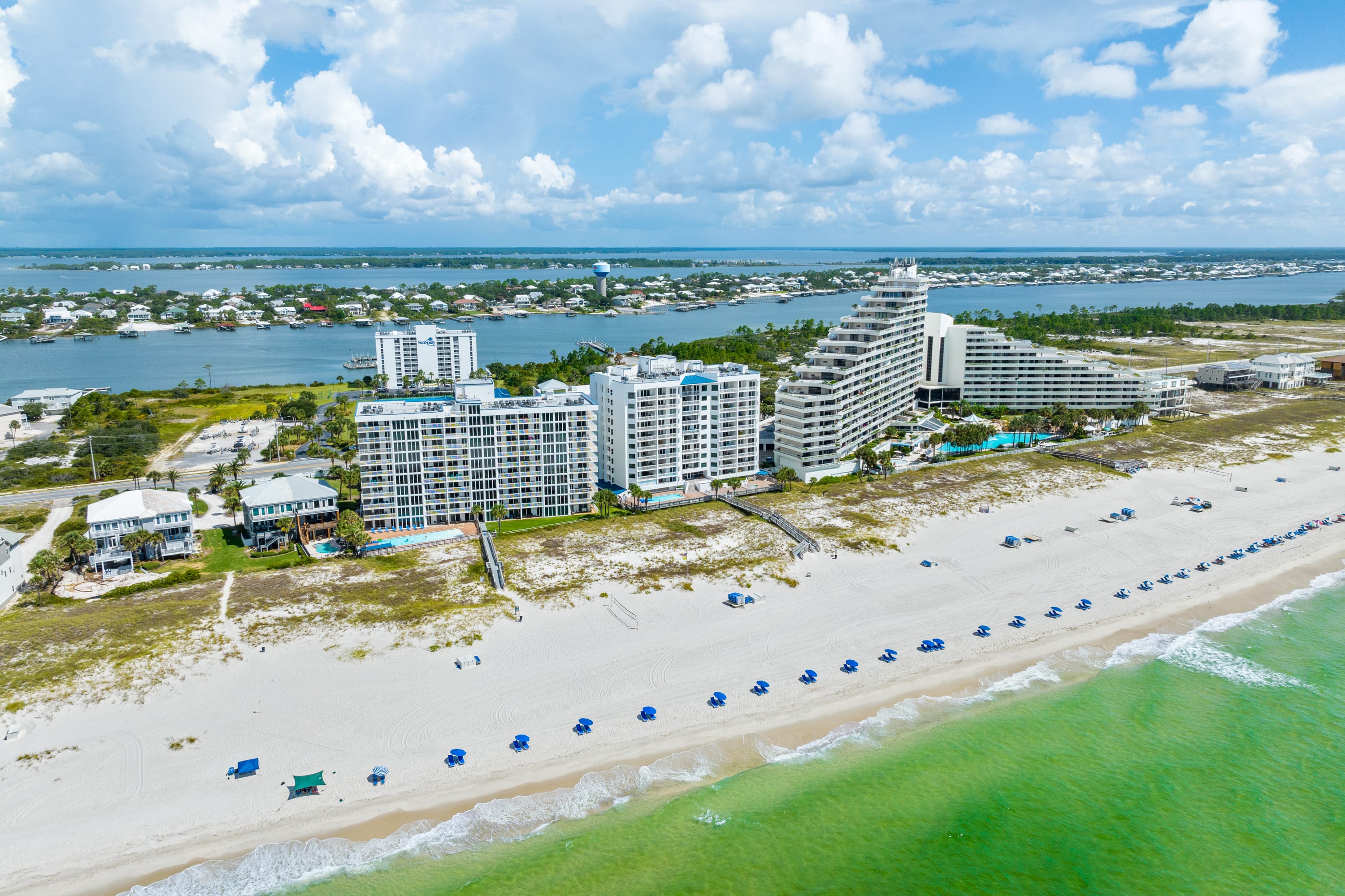 Less crowded beaches 