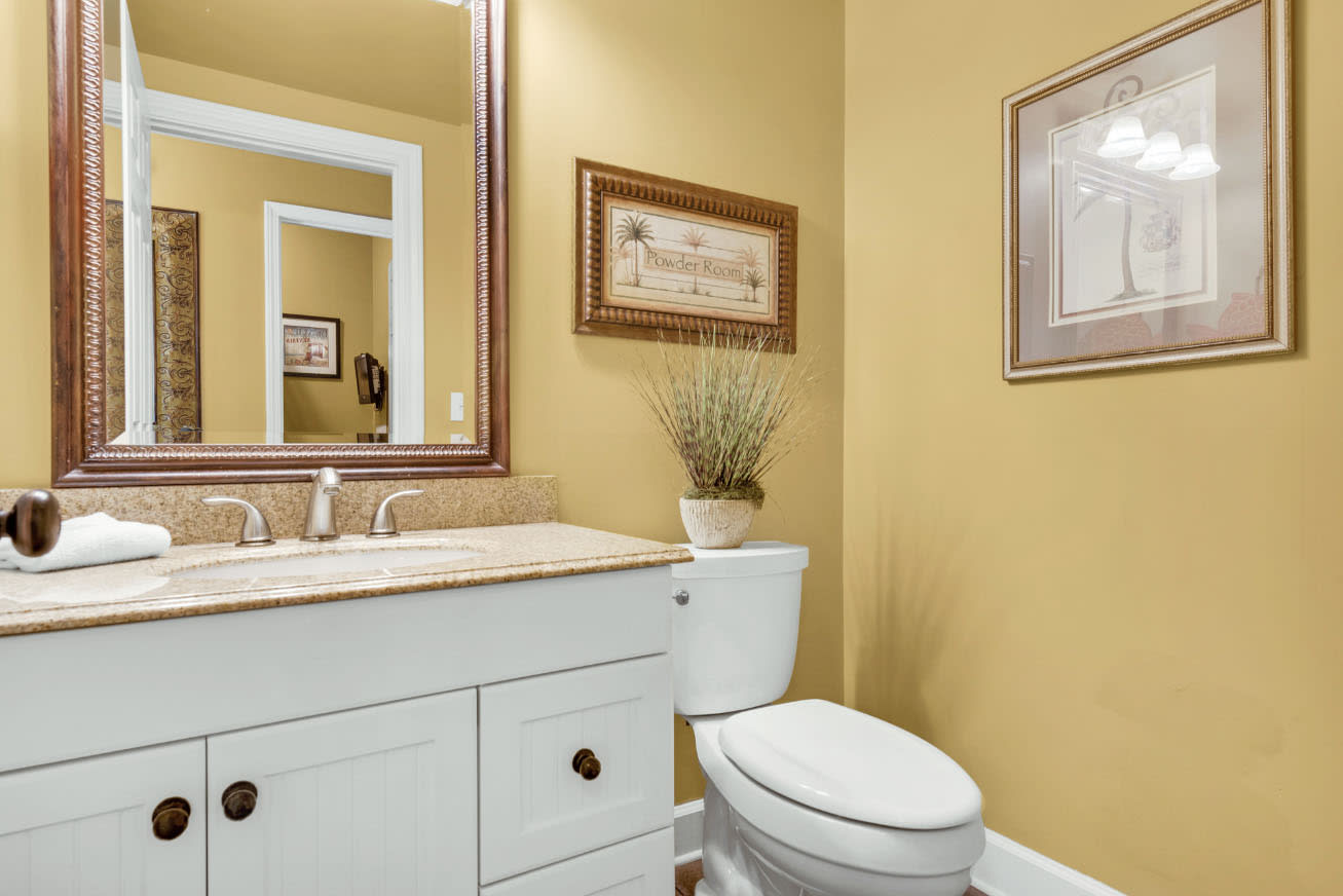 1/2 bathroom on lower level.