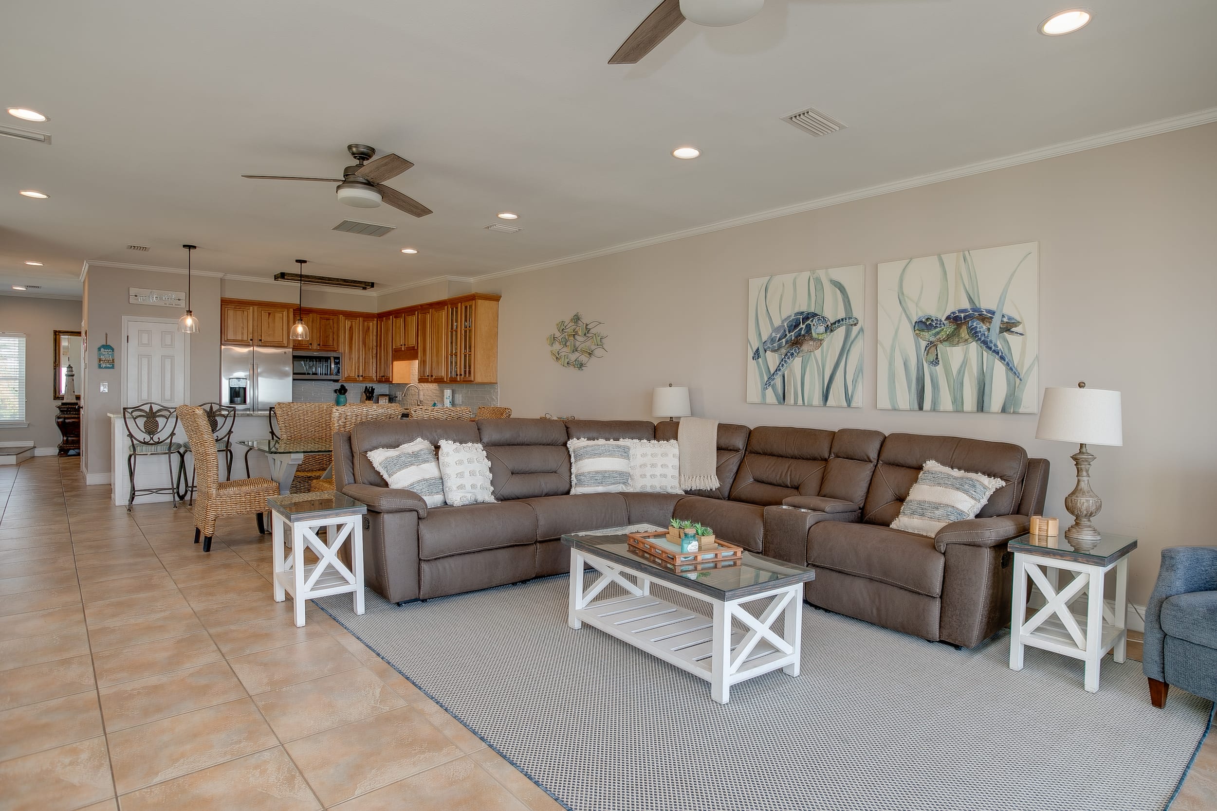 Spacious Living/Dining/Kitchen area