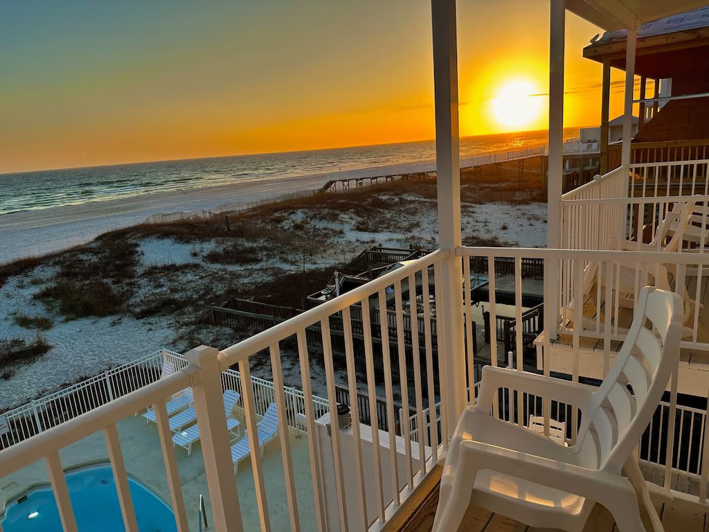 Daily sunsets seen from the second level master bedroom private balcony!