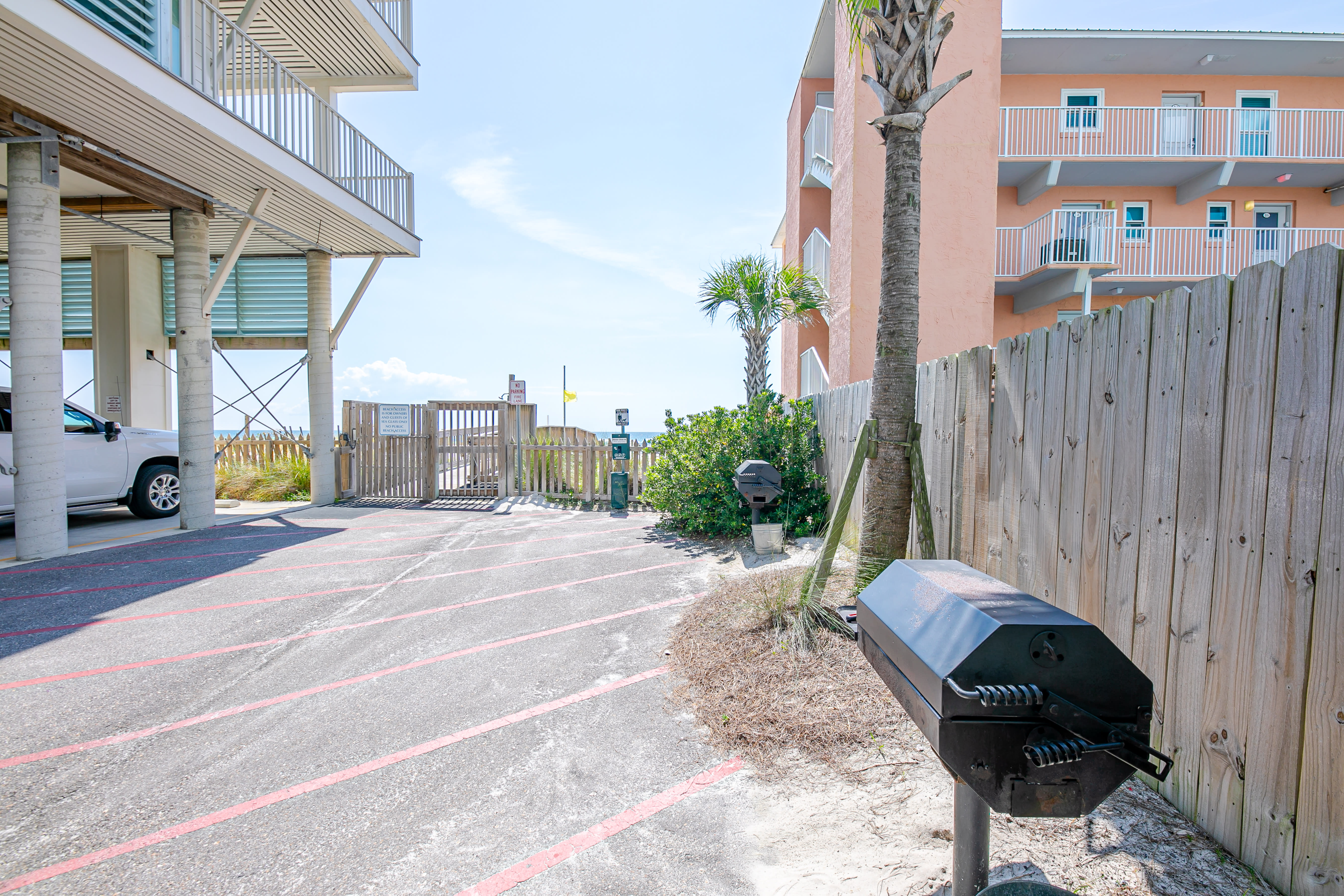 Charcoal grills at Sea Glass