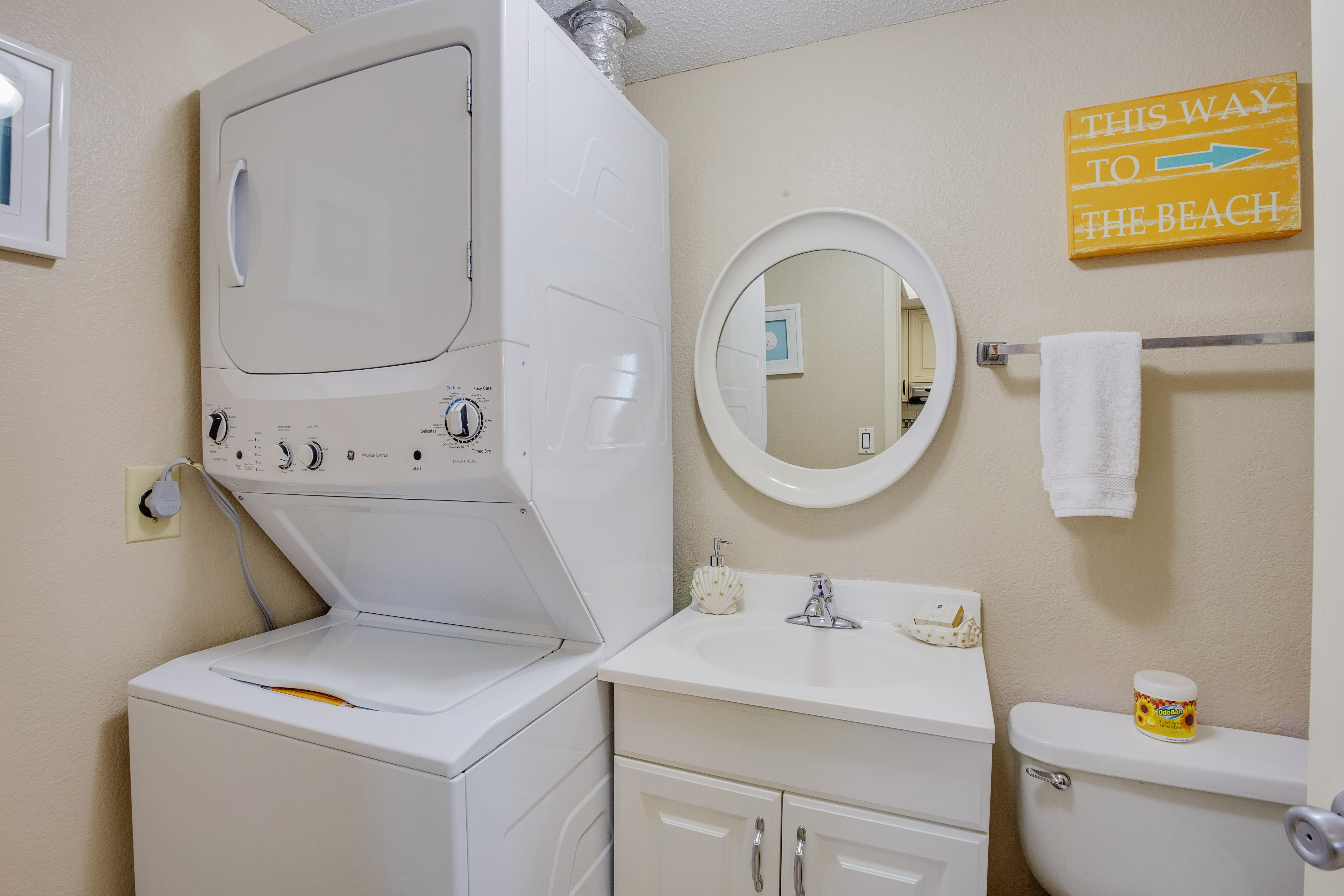 First Floor Bathroom with Washer &amp; Dryer