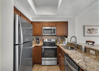 Plenty of room for the whole family to prep a meal and to sit and dine