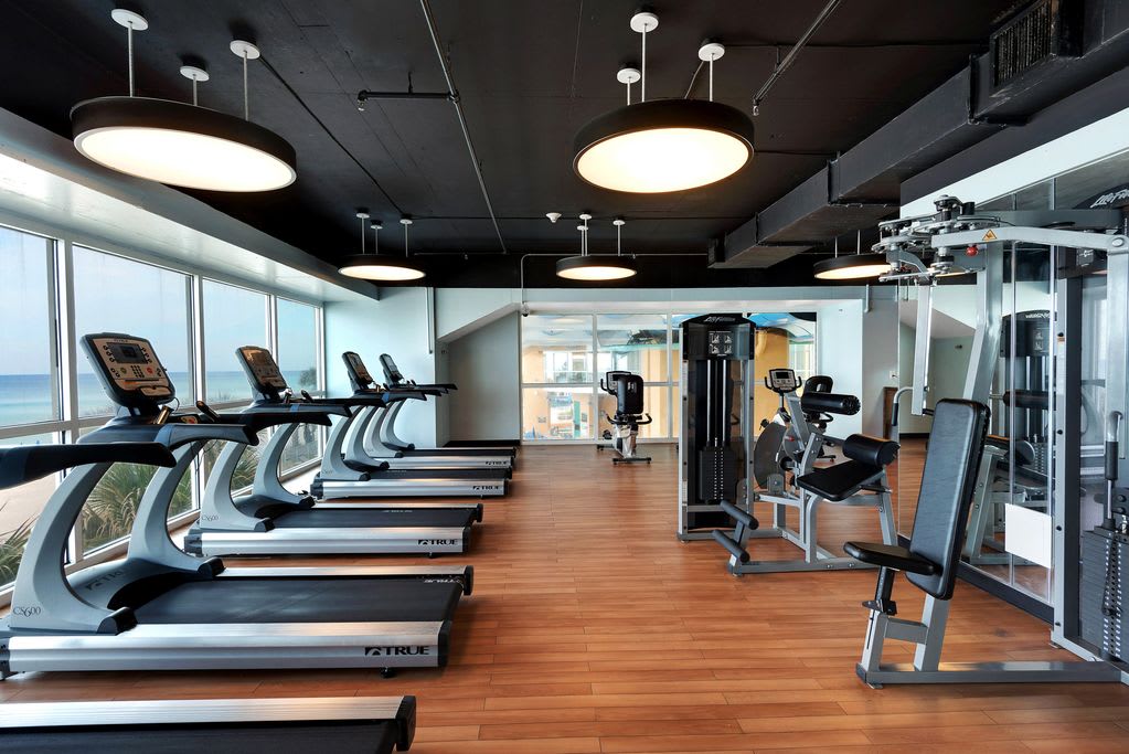 The Splash fitness area is located on the lobby level.
