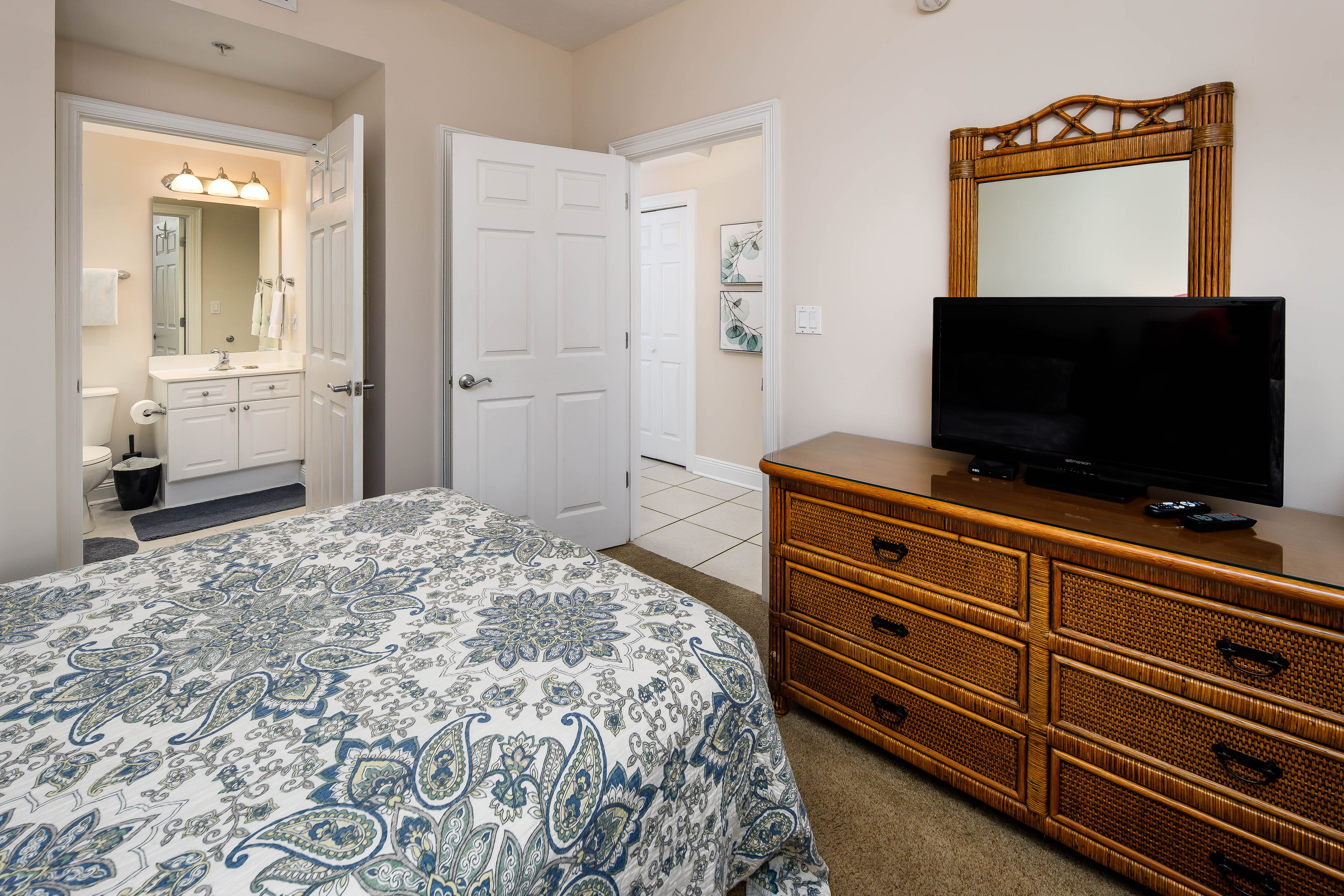 Third bedroom with private bath. 