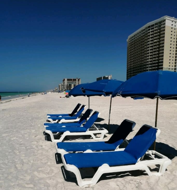 Our complimentary beach chairs await you!