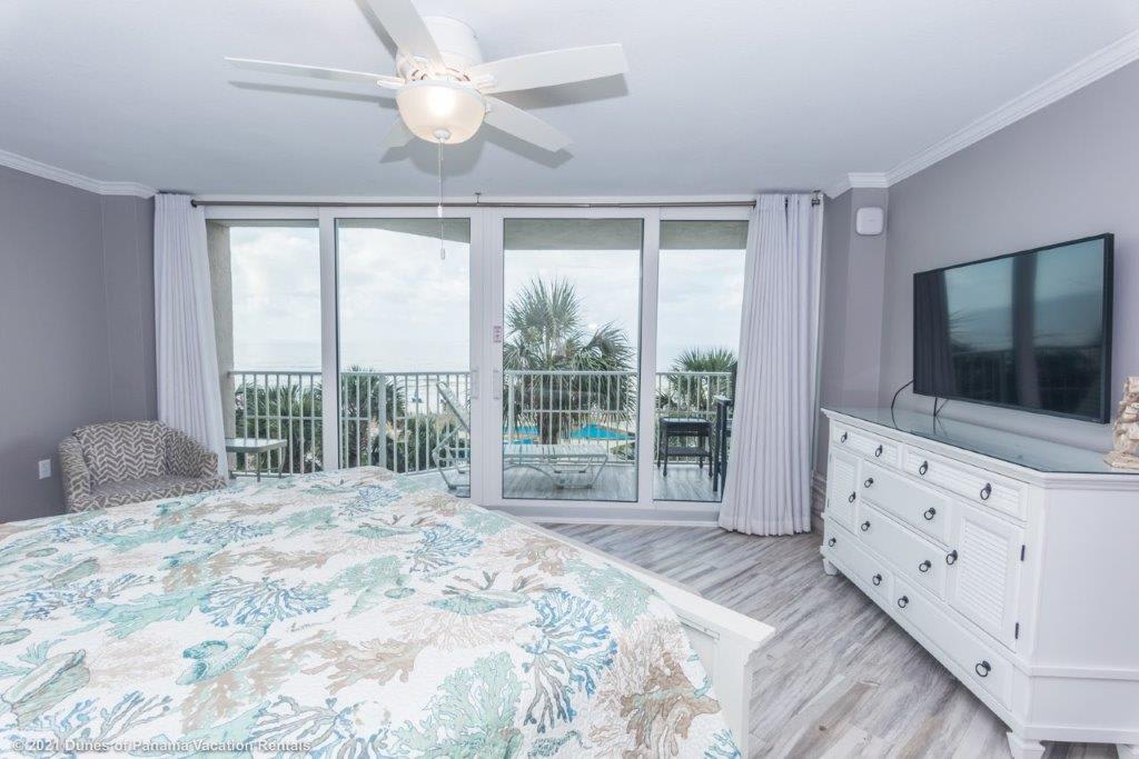 Master Bedroom access to Balcony