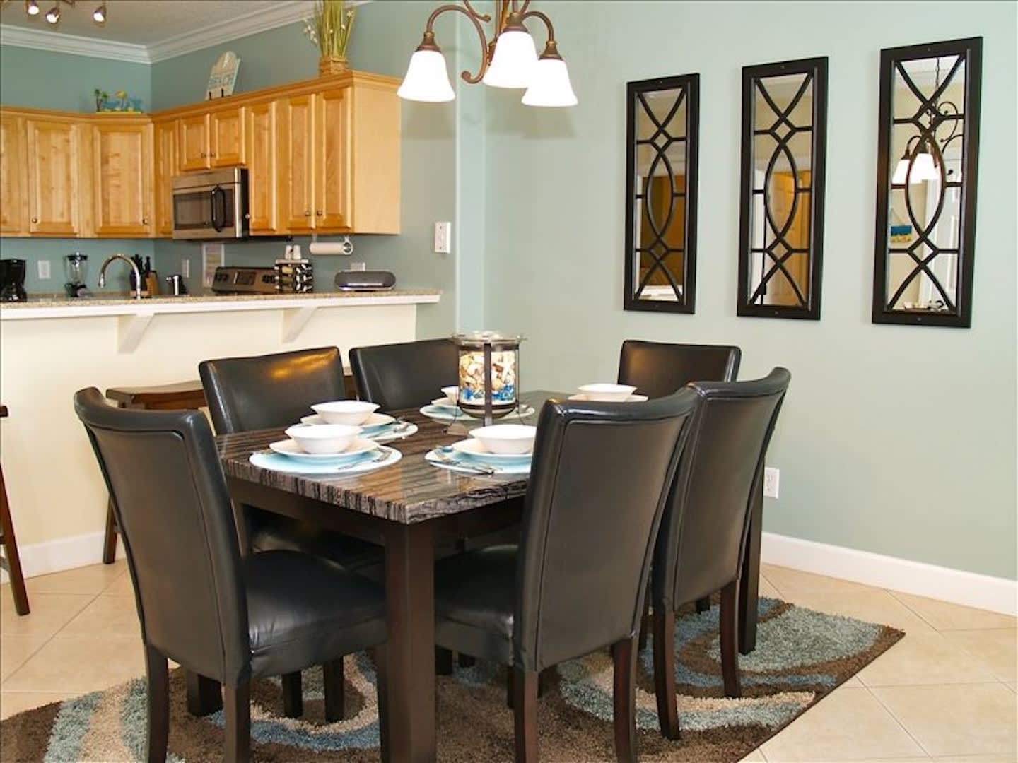 Roomy inside dining...