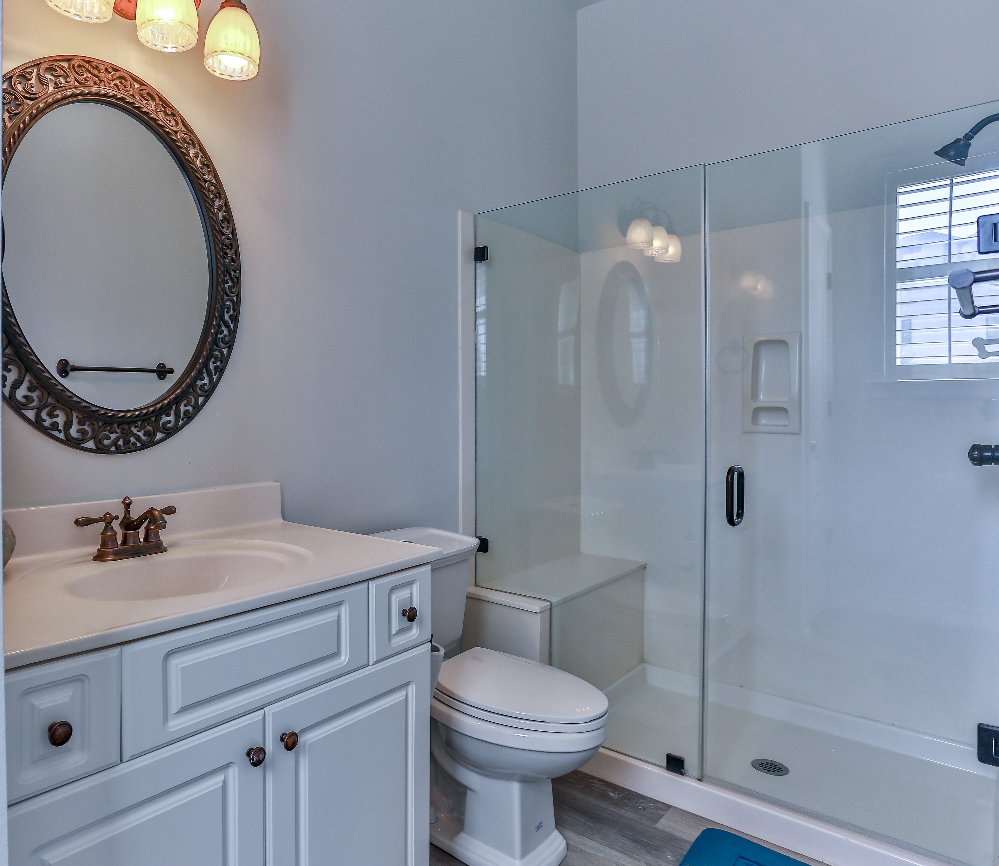 Full bath attached to one main floor (king bed) bedroom