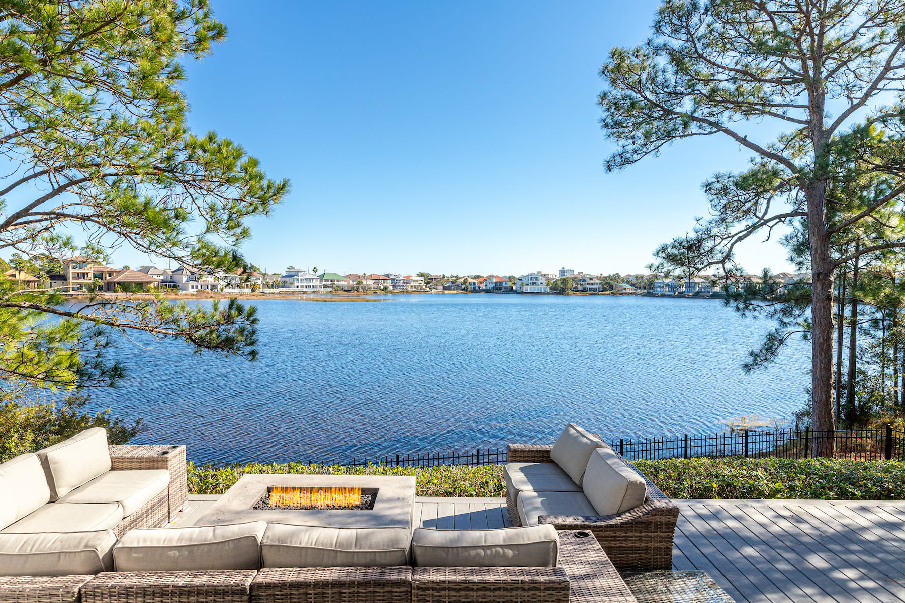 Lakeside Deck Fire Pit