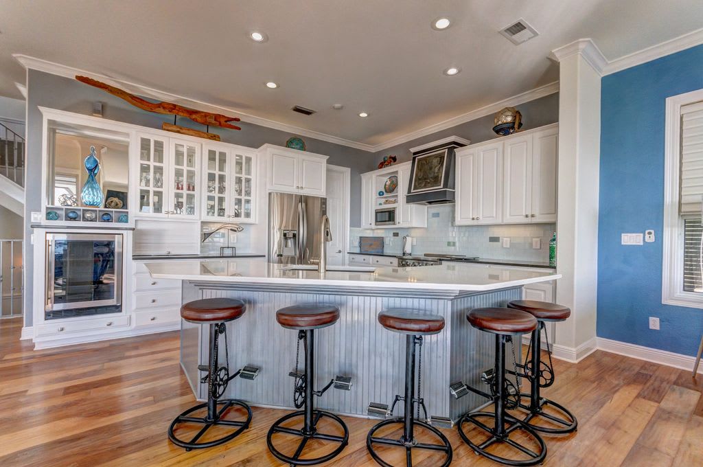 Kitchen Area With Counter Chairs