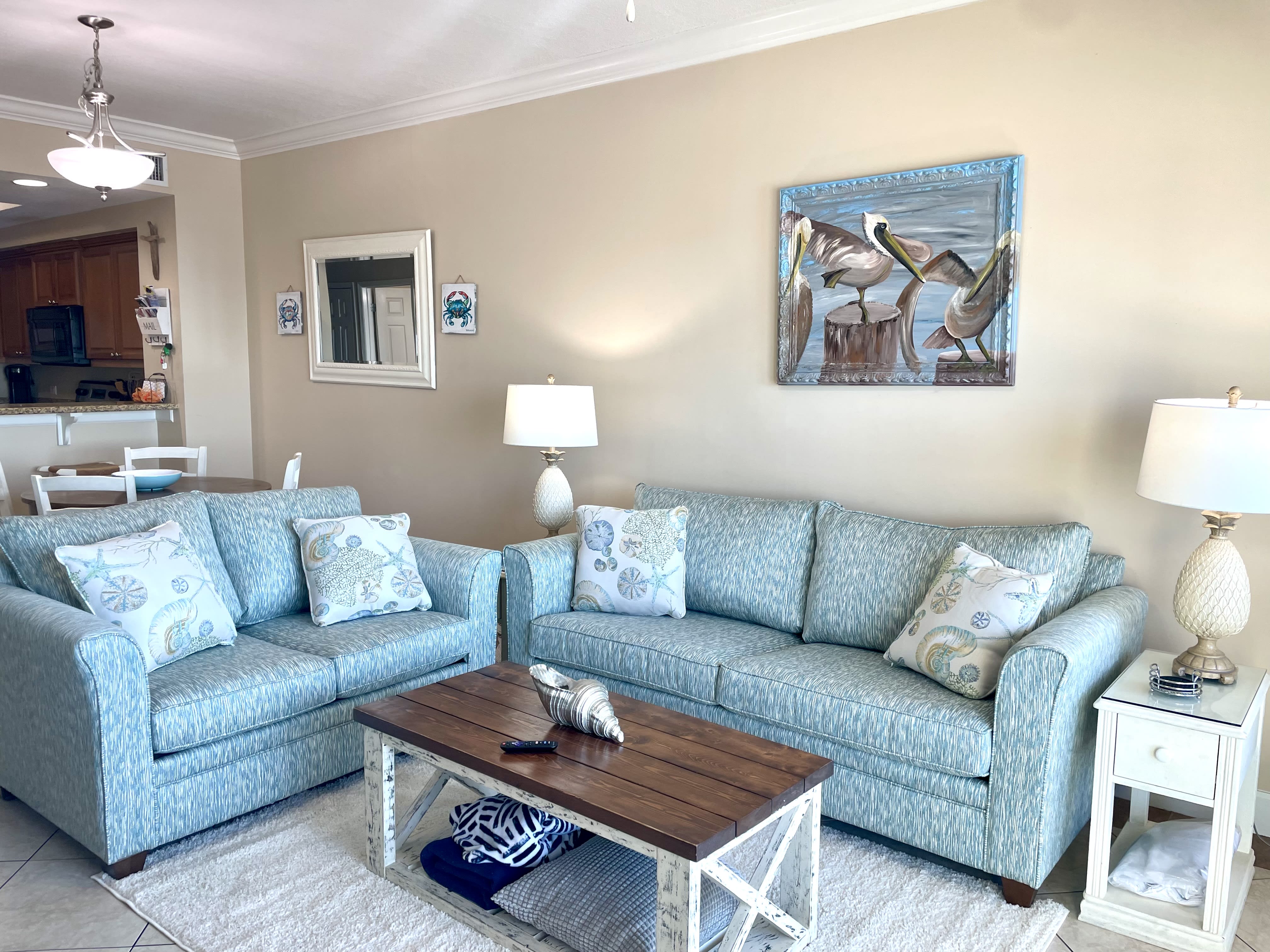 Comfortable and cozy living room.