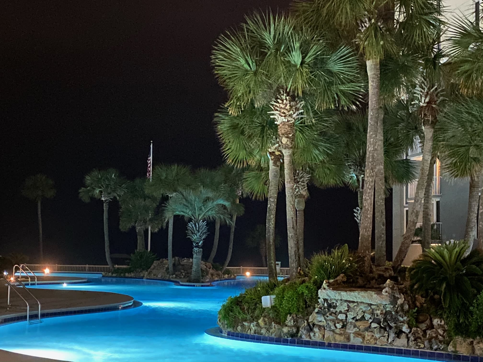 A Night-Time Swim in the Pool is the Perfect Way to Relax at the End of Day