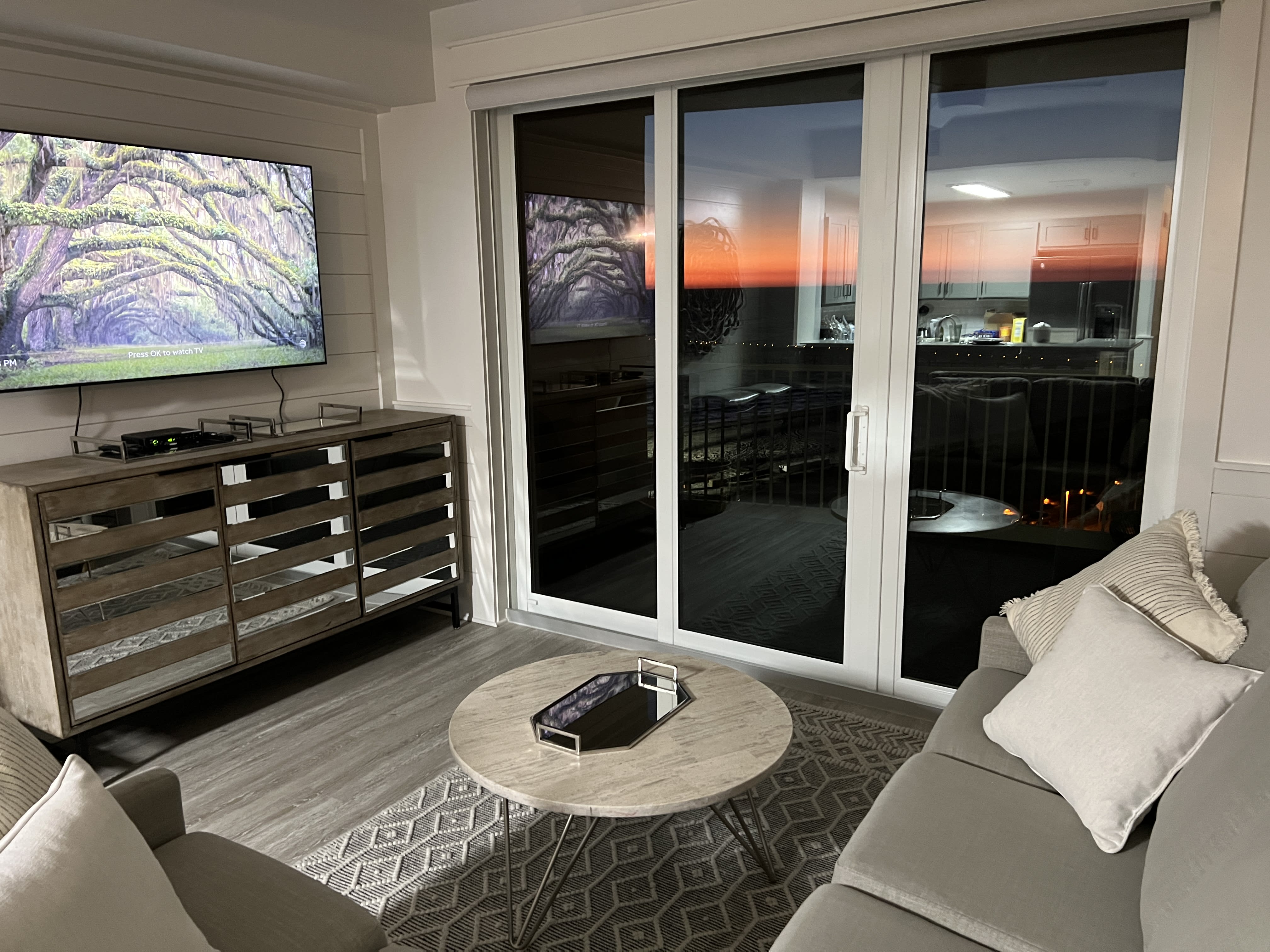 TOWER 3 NIGHT VIEWS ARE AMAZING! SUNSET, RED SKY, and the twinkling city lights!