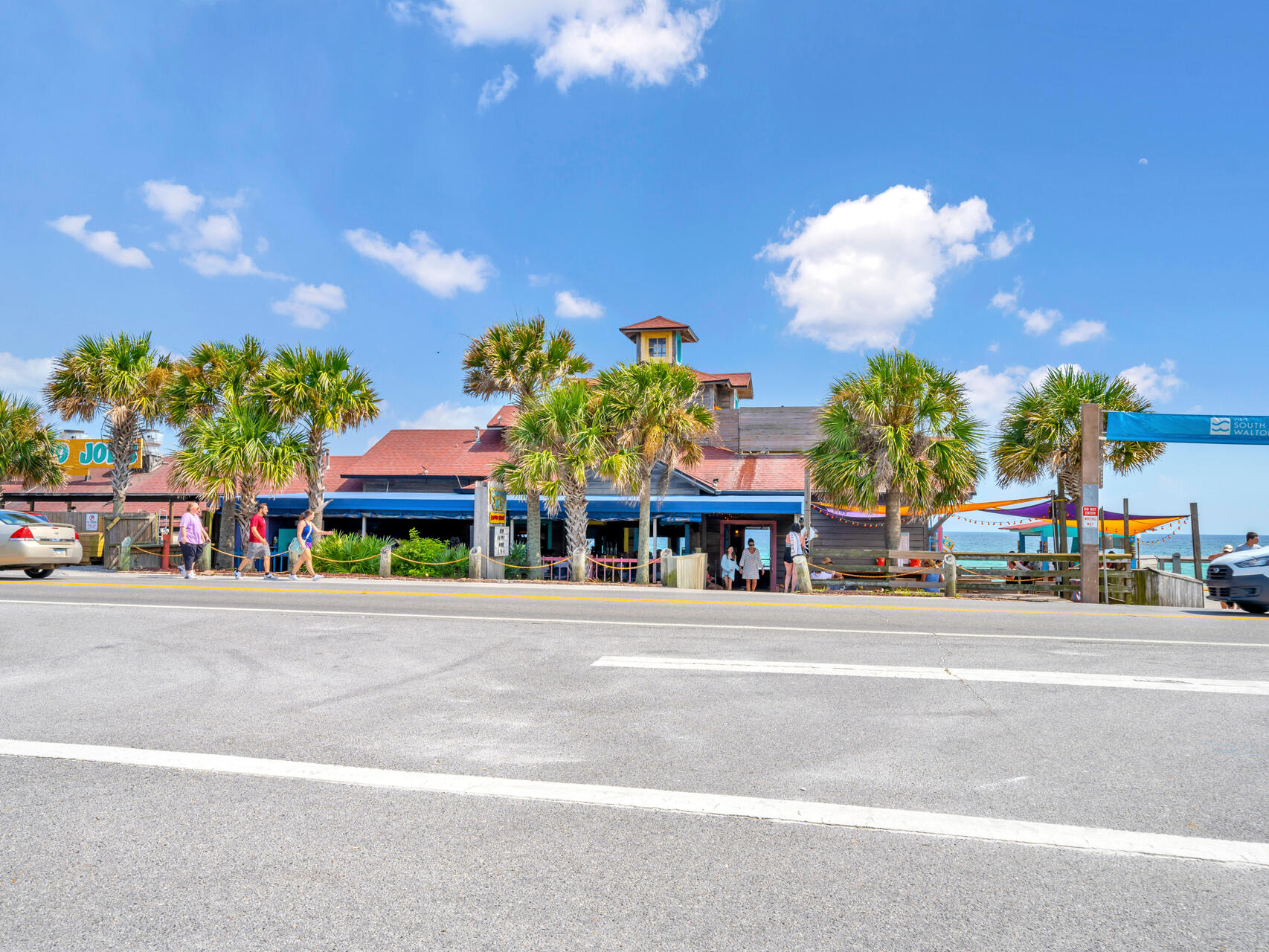 Beach side dining directly across the street!