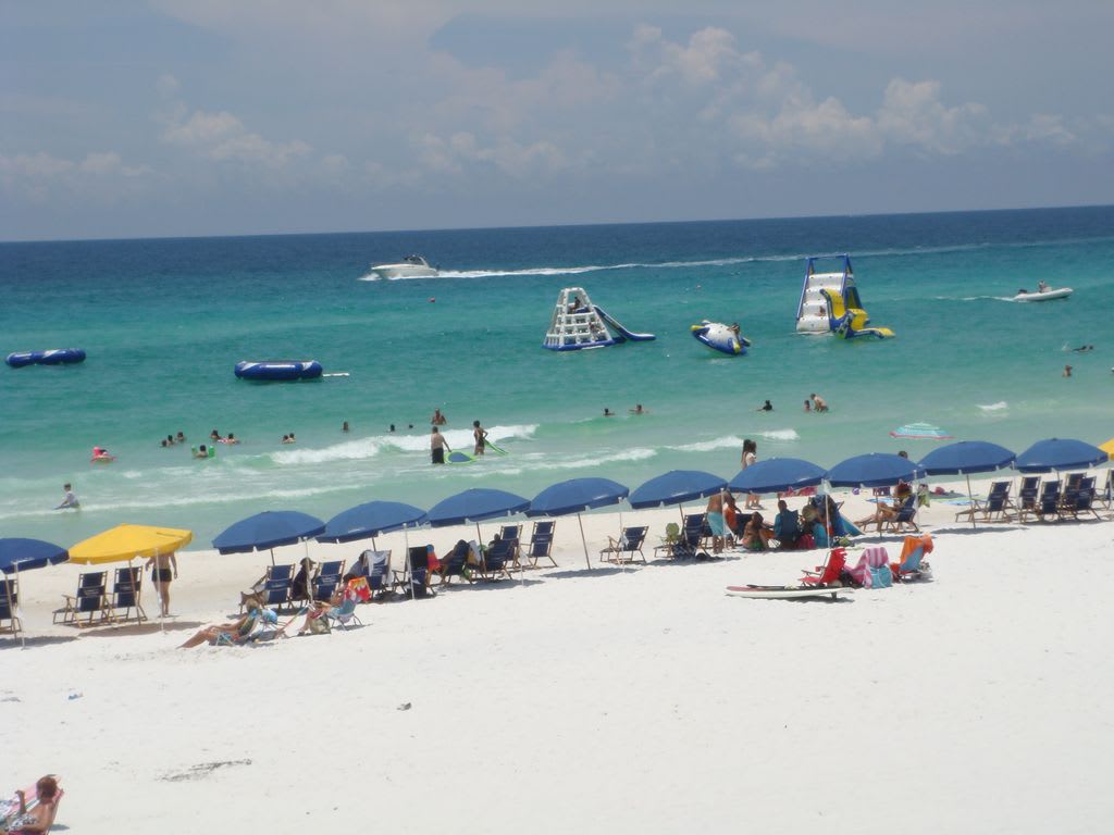 Seascape beach in season