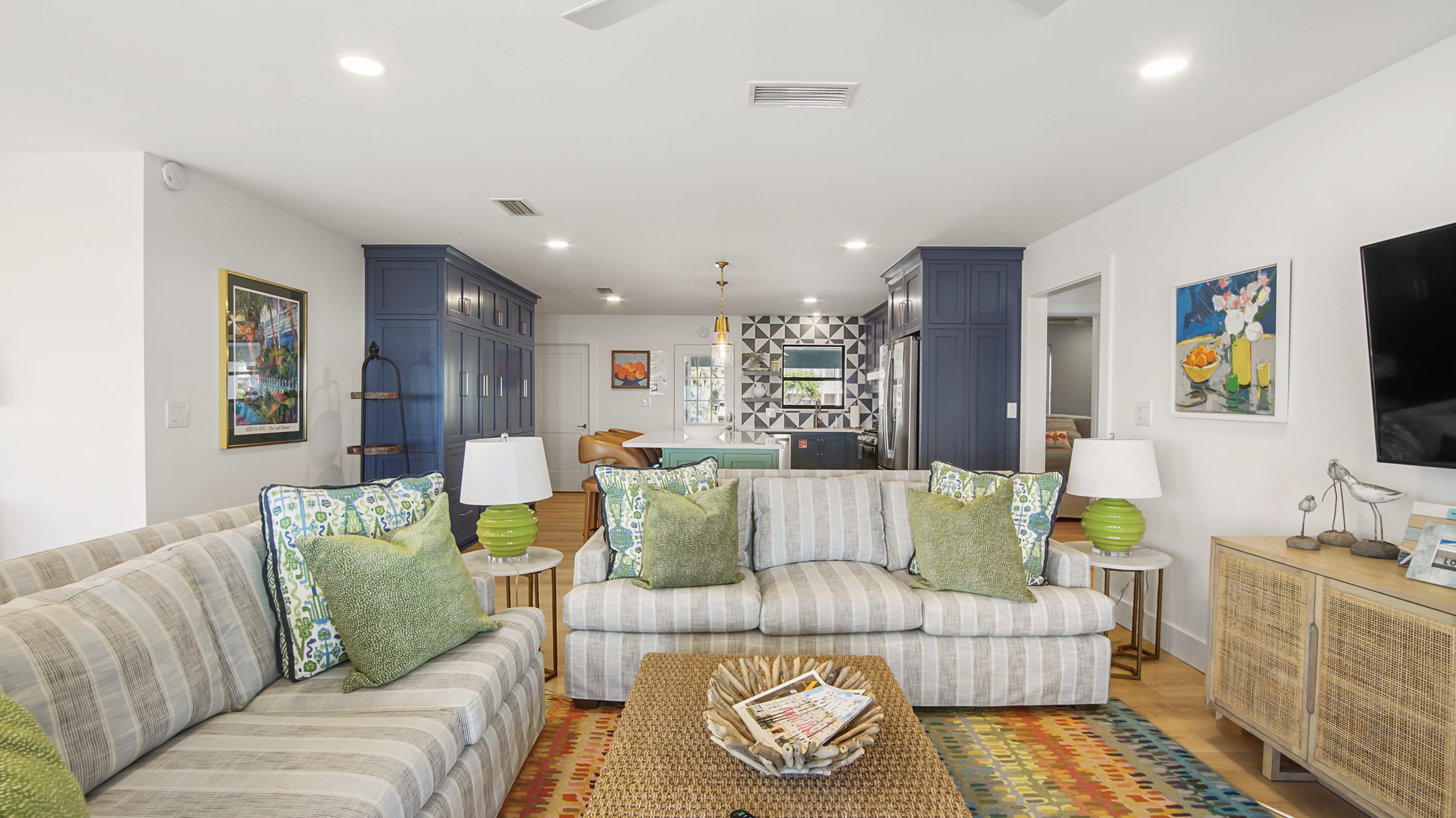 View from South door facing north