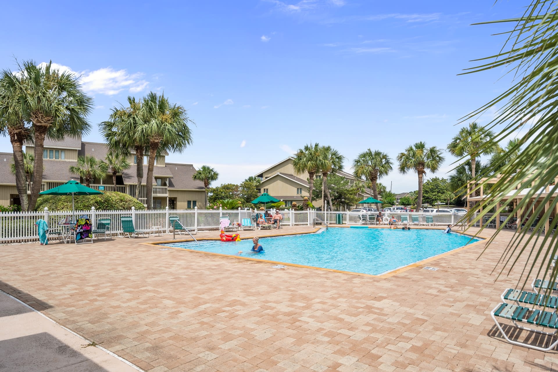Boardwalk pool is one of five available to guests