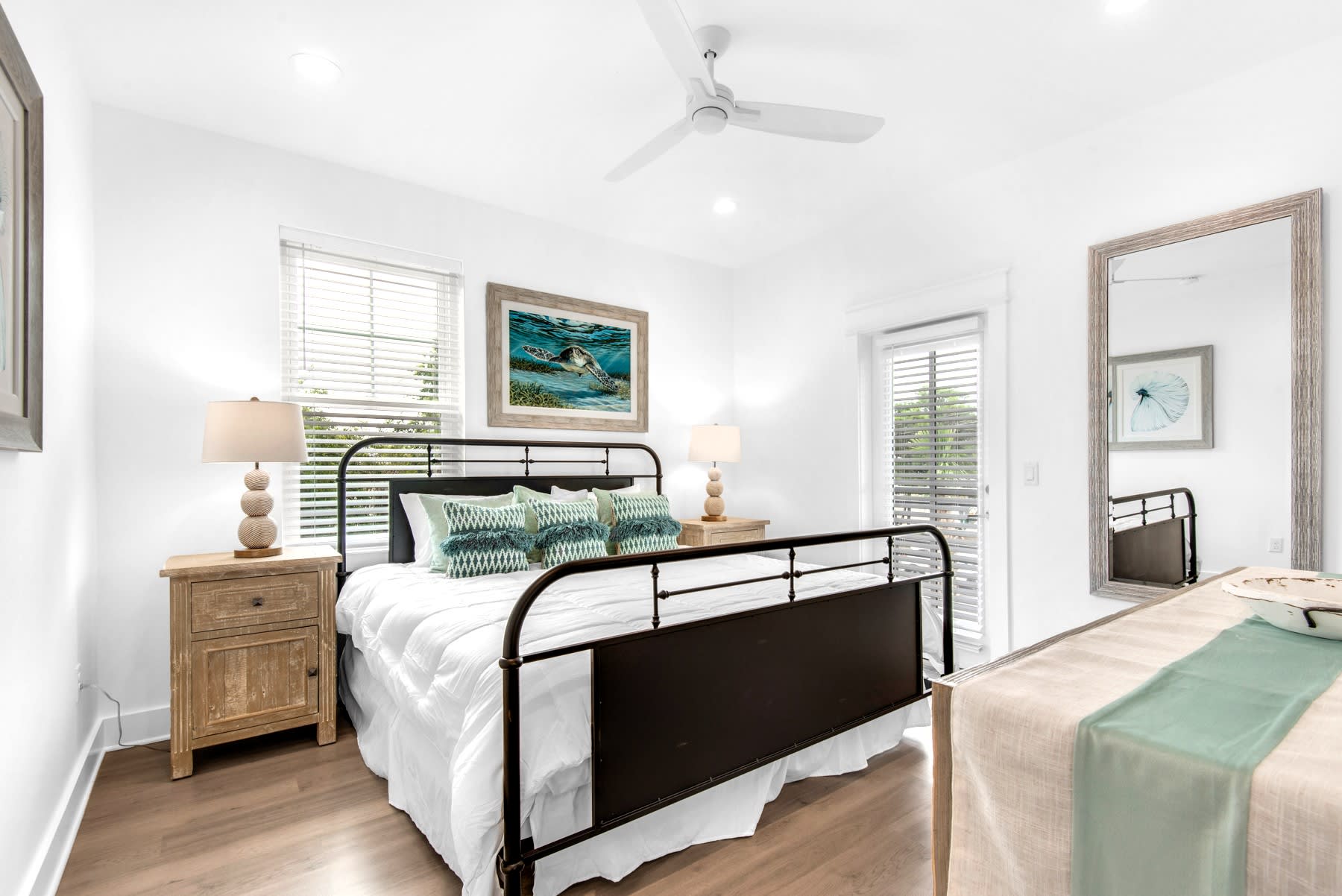 Azure-23 Bedroom 3, 2nd floor.  King suite with private bath and 43&rdquo; TV.