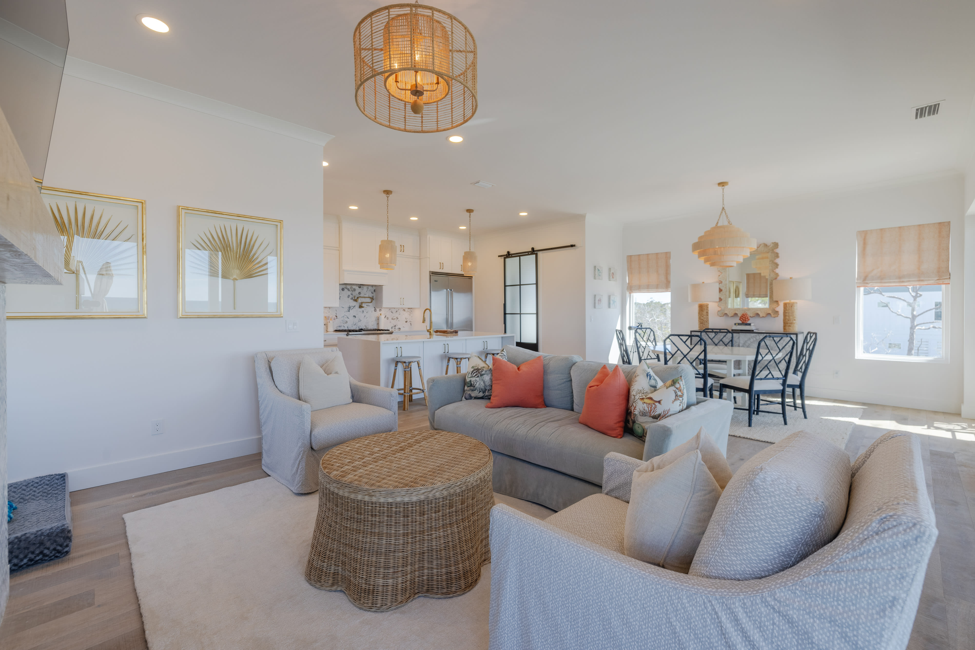 Open Concept Living Area with SmartTV