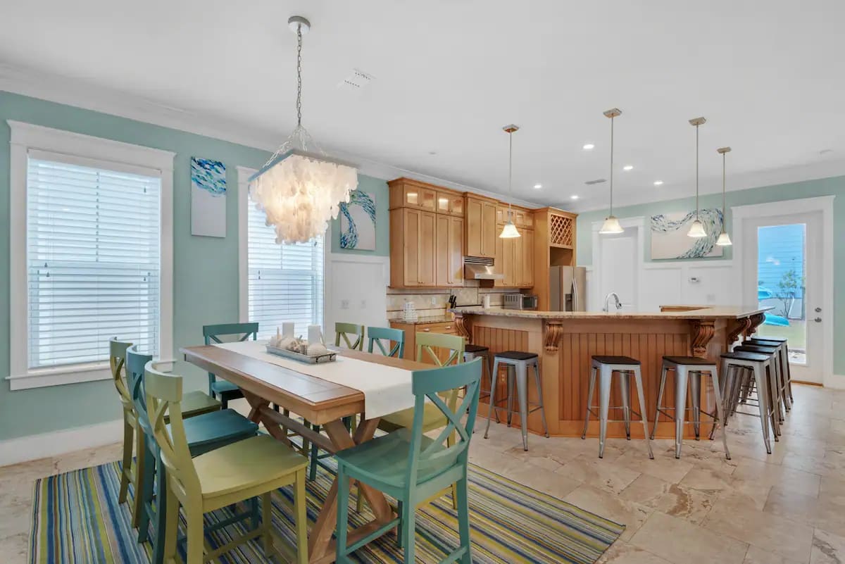 Shenanigans-7 Dining seating for 16 downstairs and an additional 6 upstairs. So bring ALL of your family!