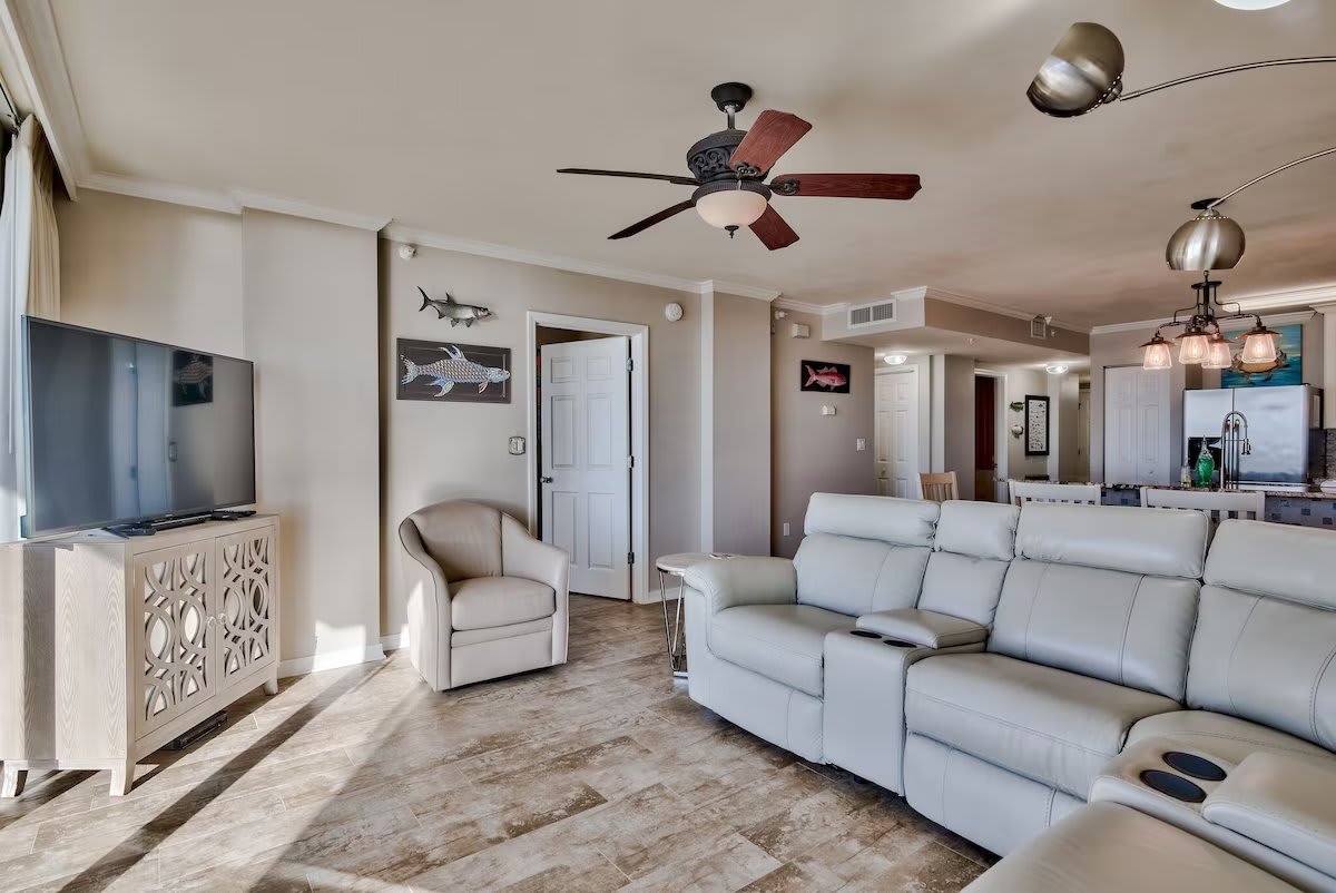 Plush leather seating