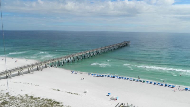 Navarre Beach pier. The longest fishing pier in the Gulf of Mexico.
