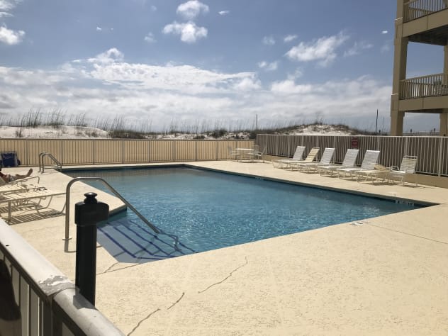 Private pool for Romar Beach Condominium Guests