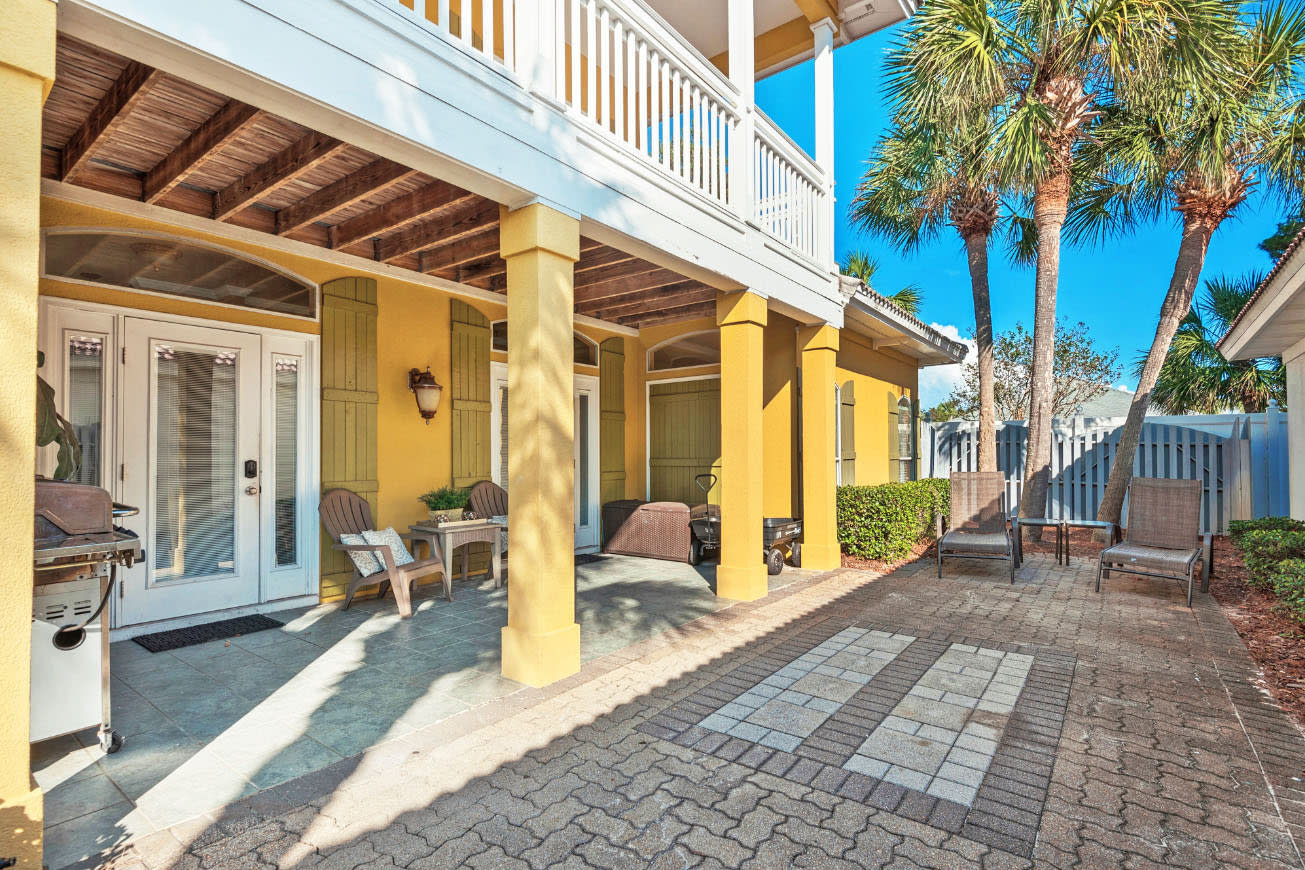 Covered porch and patio