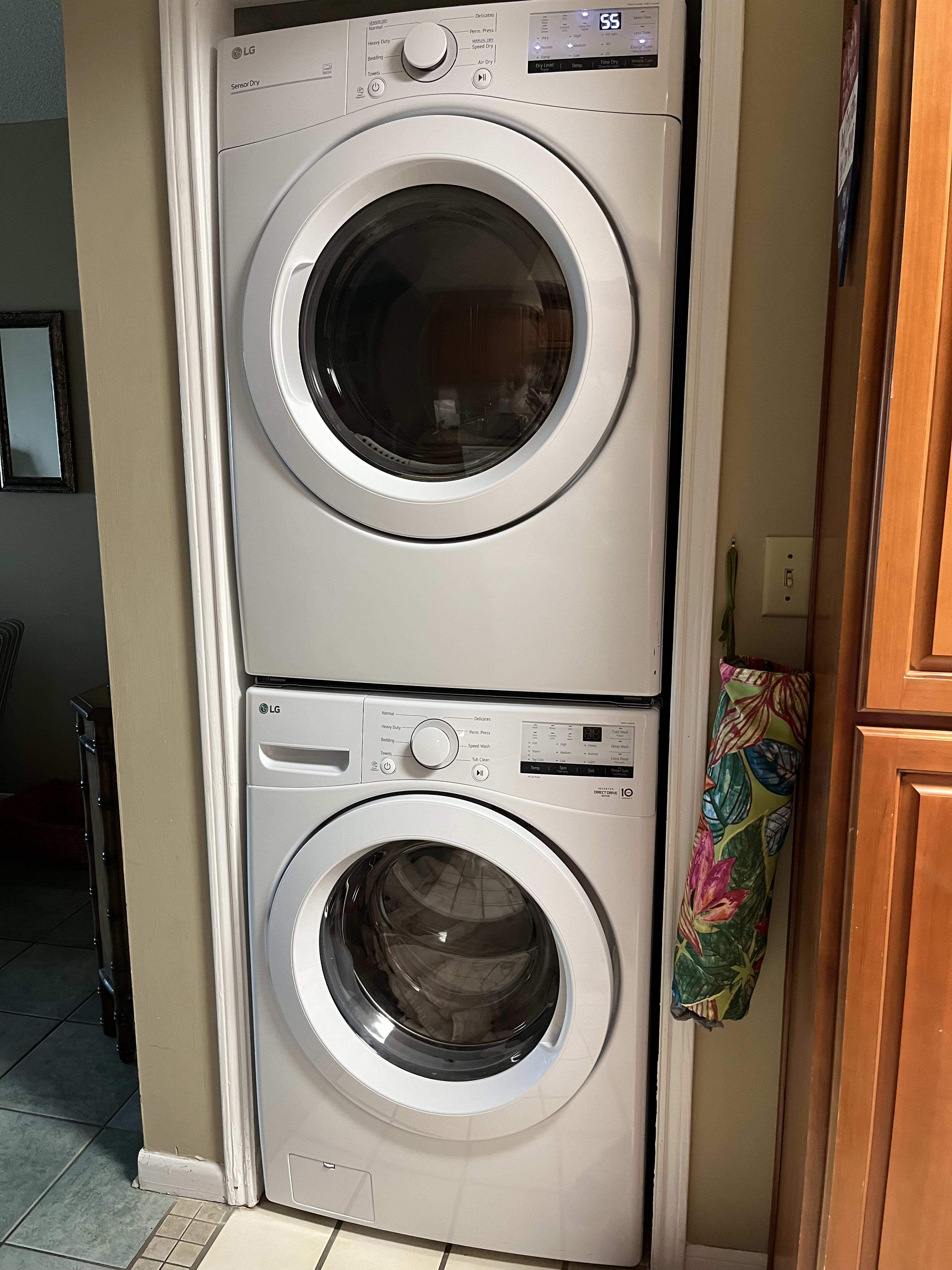 Full size washer and dryer