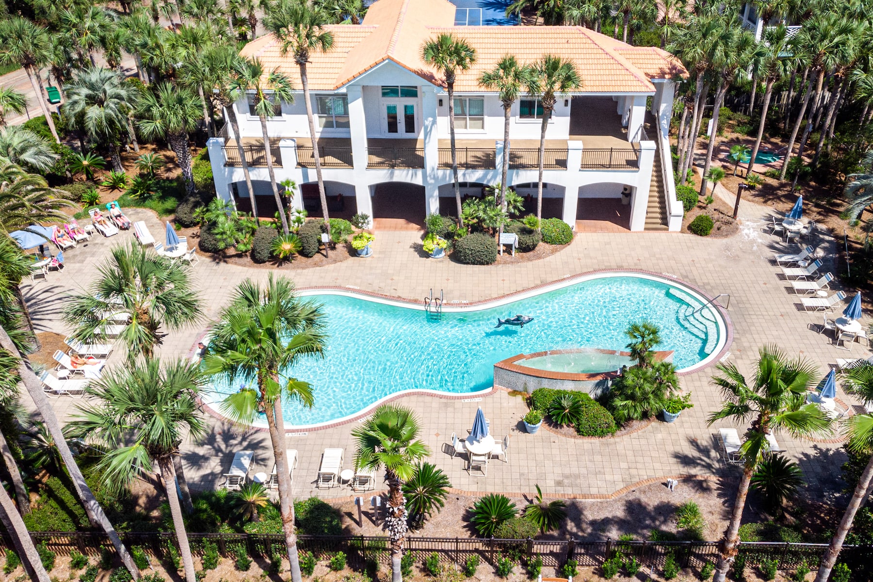 Destiny West community pool, hot tub, and fitness center