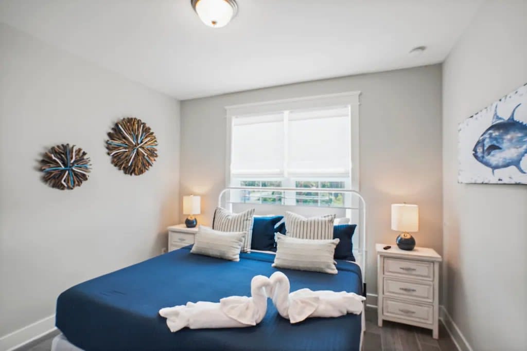 Main Floor Guest Bedroom with King Size Bed