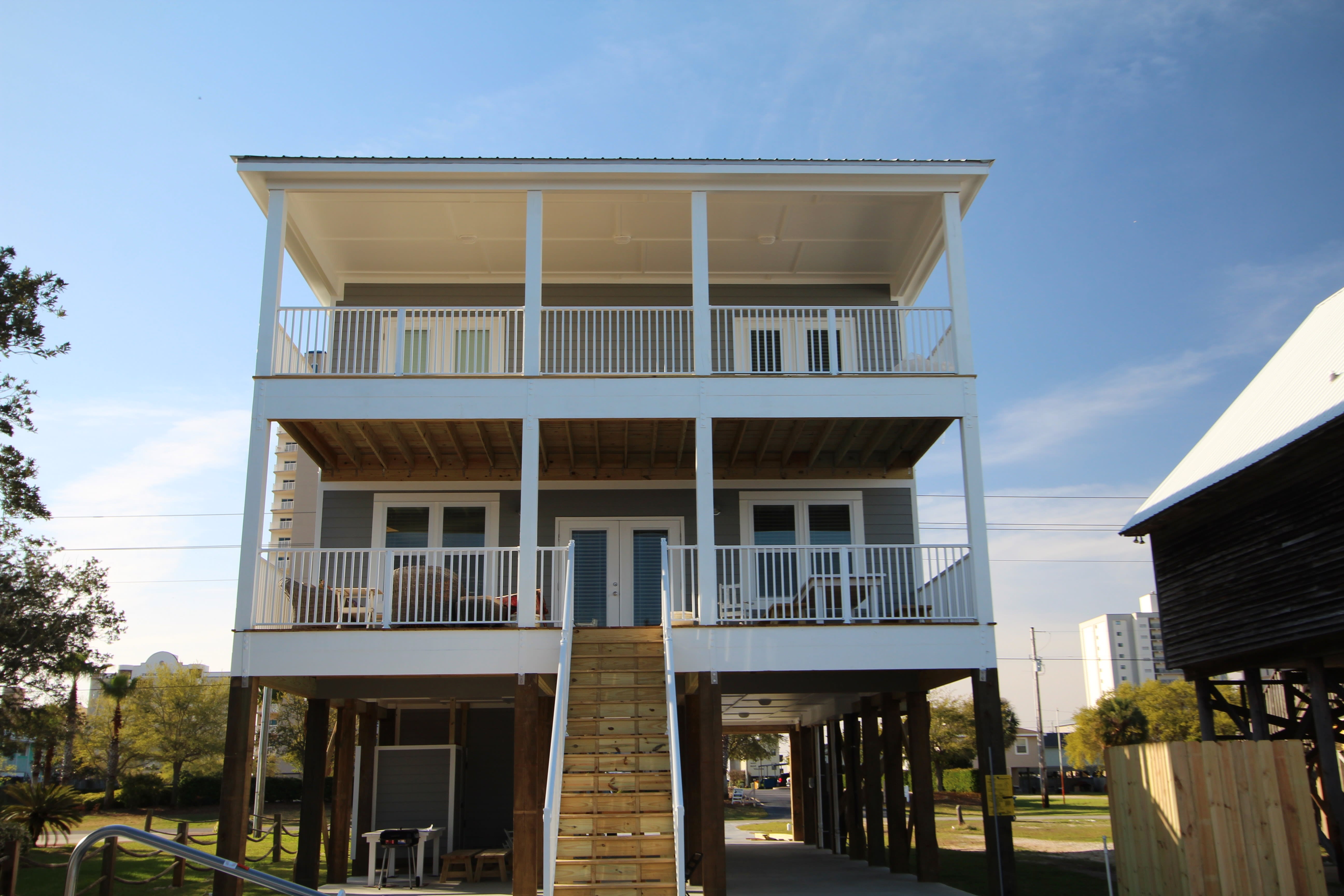 House as viewed from dock