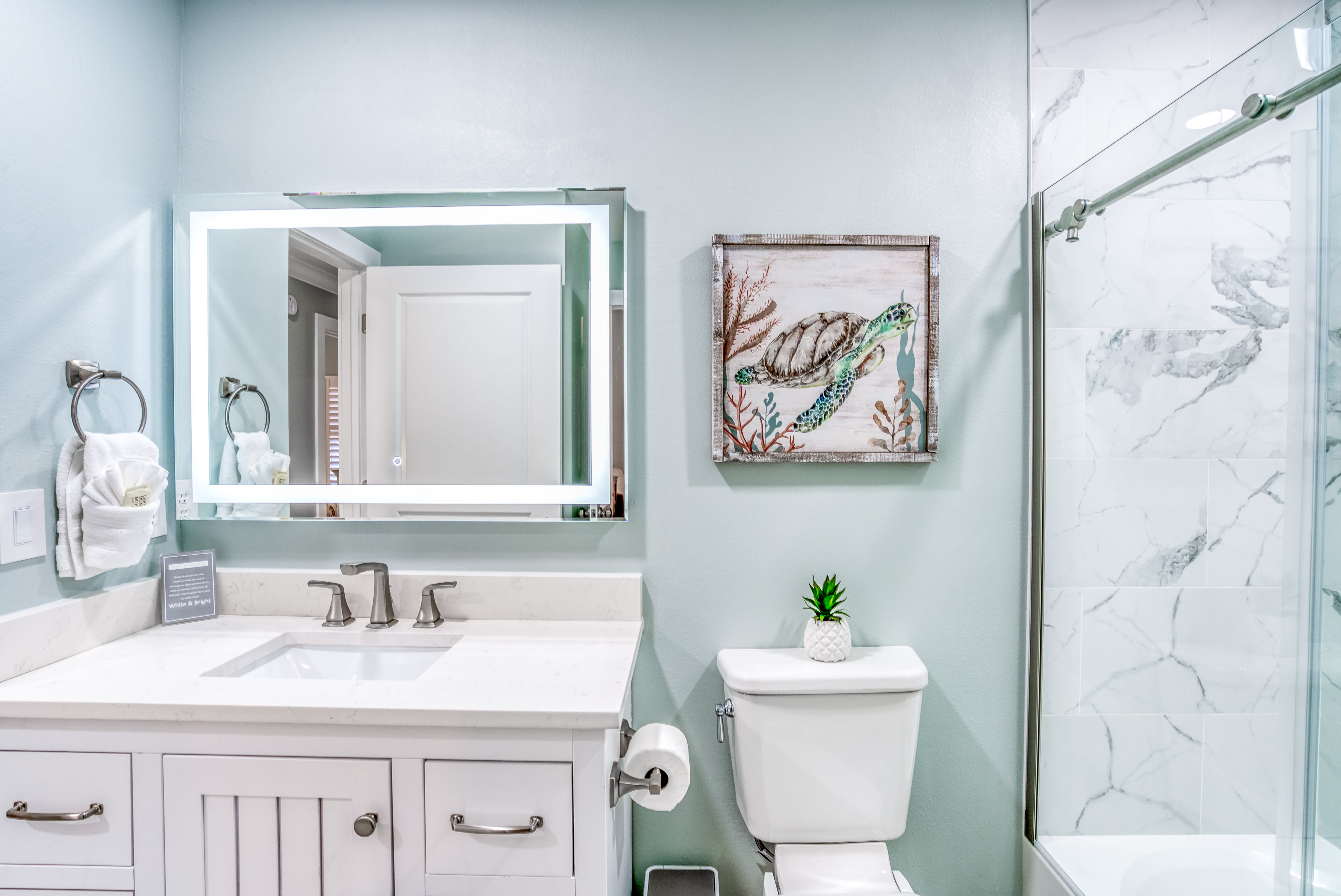 Shared Hall Bath with Tub/Shower Combo