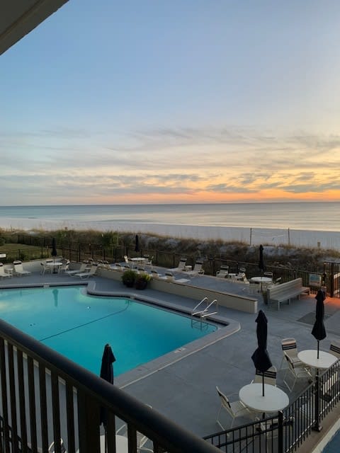 Beautiful pool area for relaxing