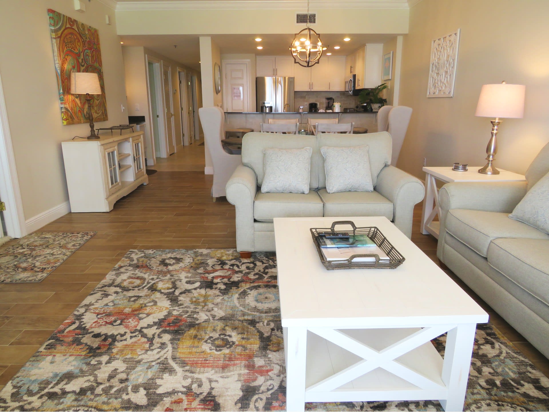 View to Living Room/Dining Room/Bar/Kitchen