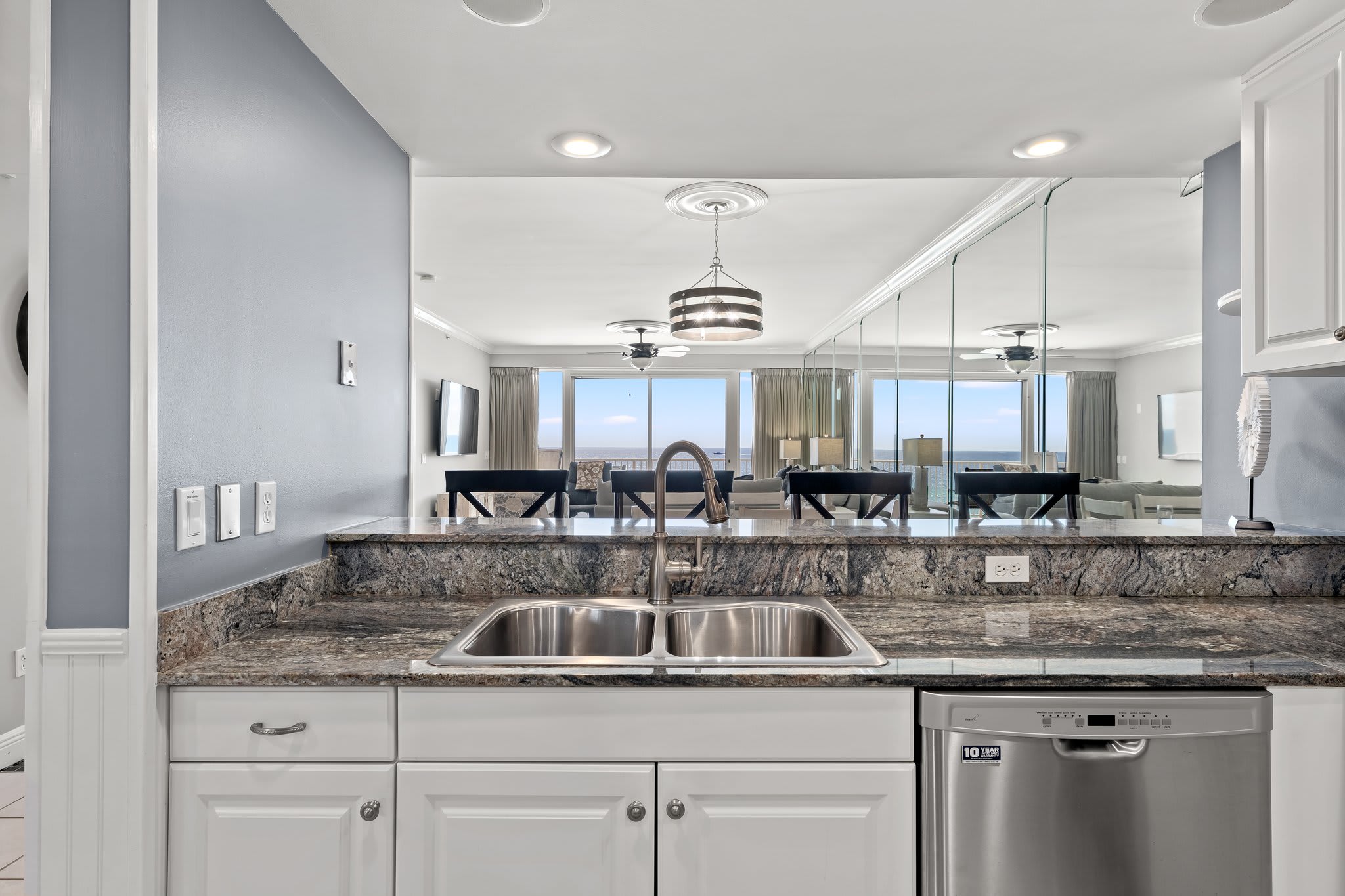 Ocean View from Kitchen 