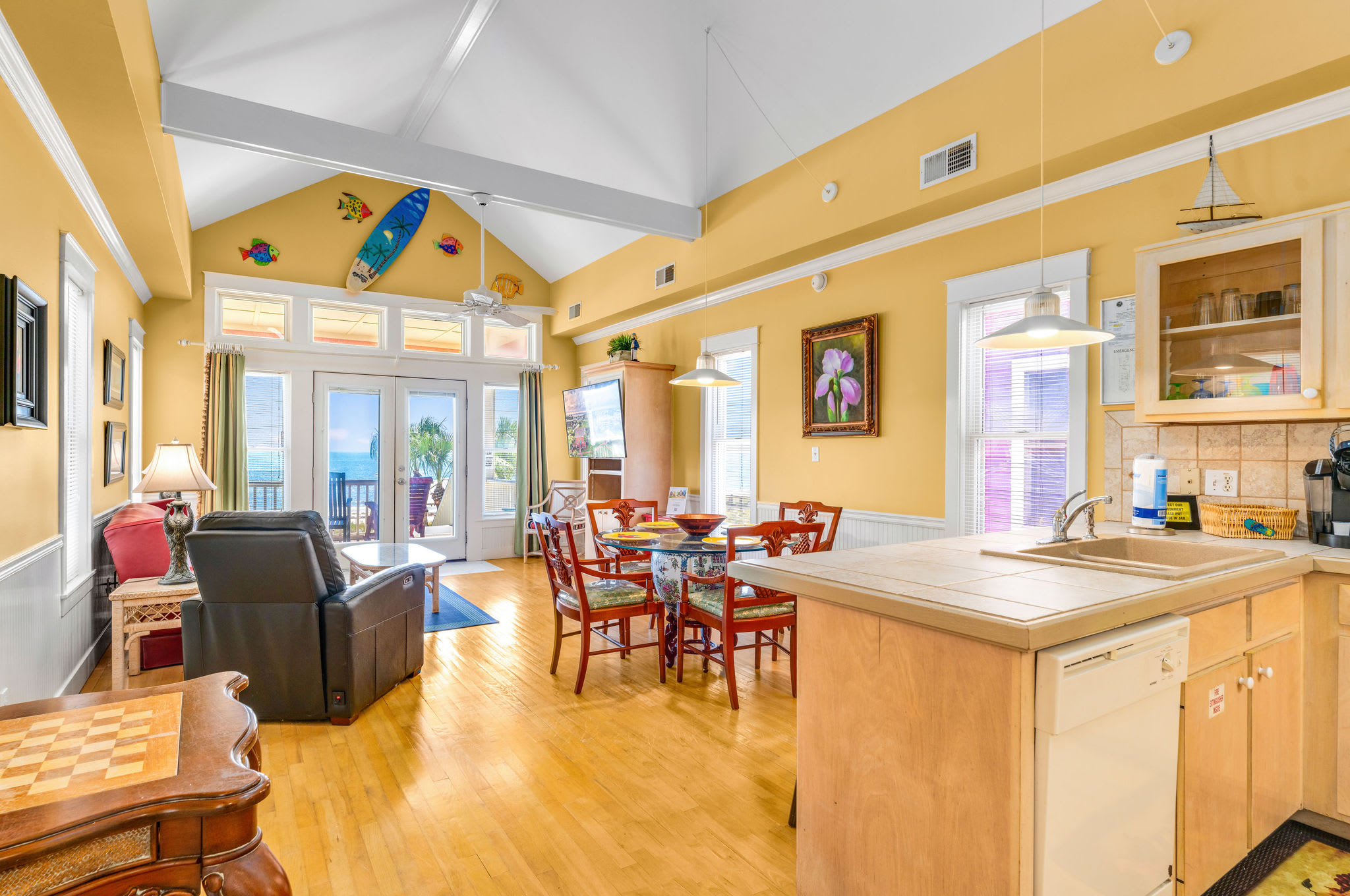 Kitchen, Dining and LR