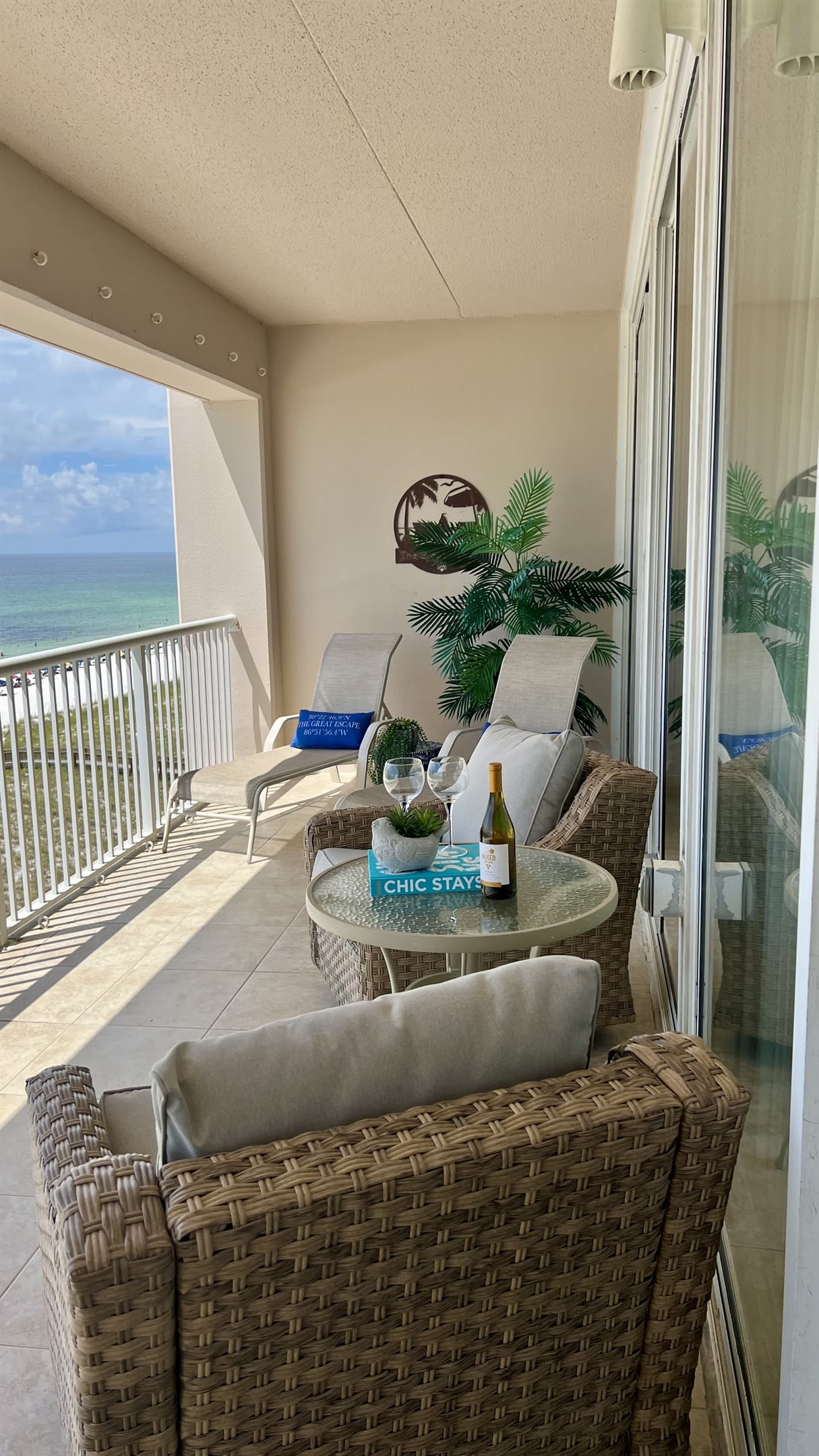 30' x 8' Balcony accessible from Living Room or Primary Bedroom