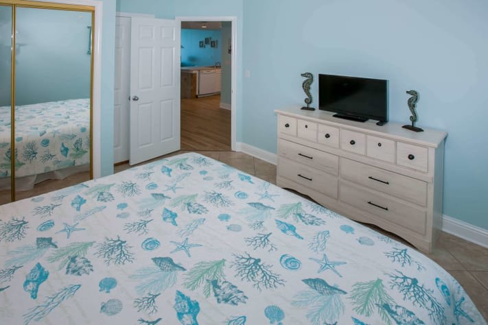 Watch TV from guest bed