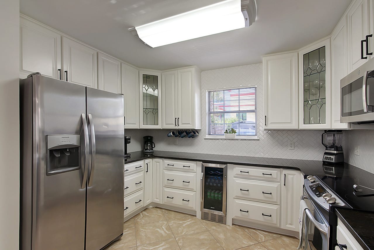 Updated kitchen with plenty of counter space.