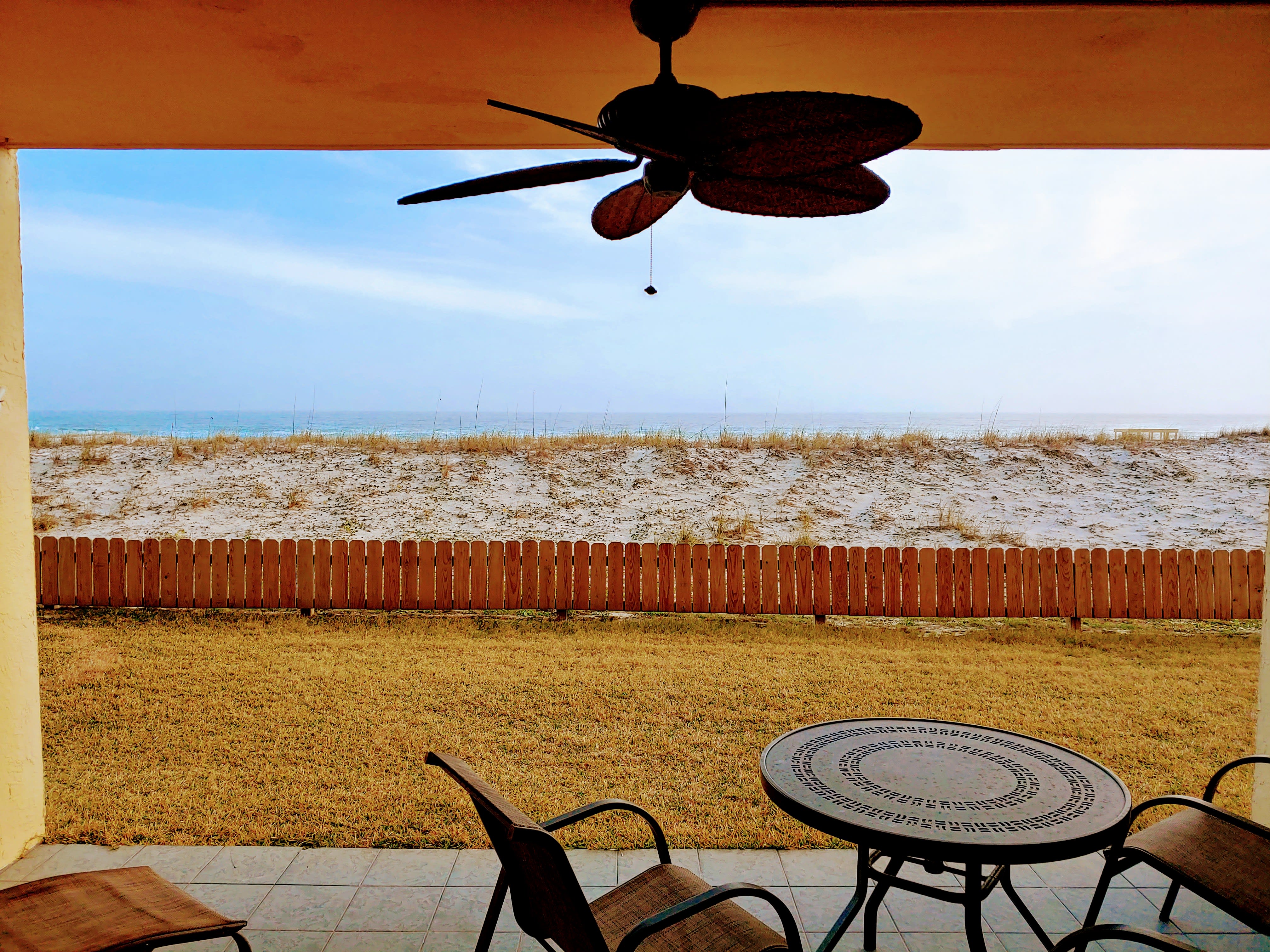 Great view of sand dunes and Gulf