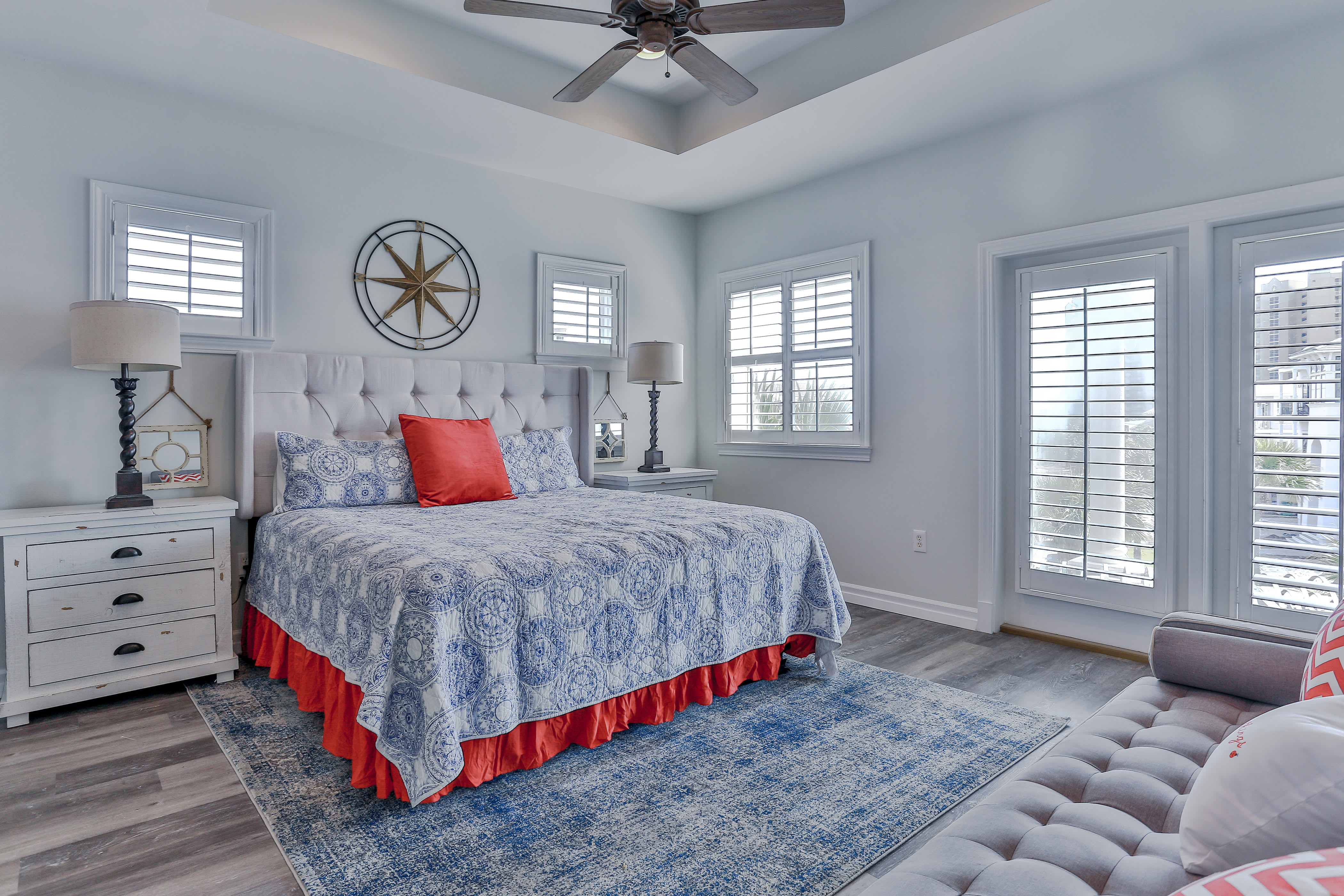 3rd floor master with walk out balcony, gulf views