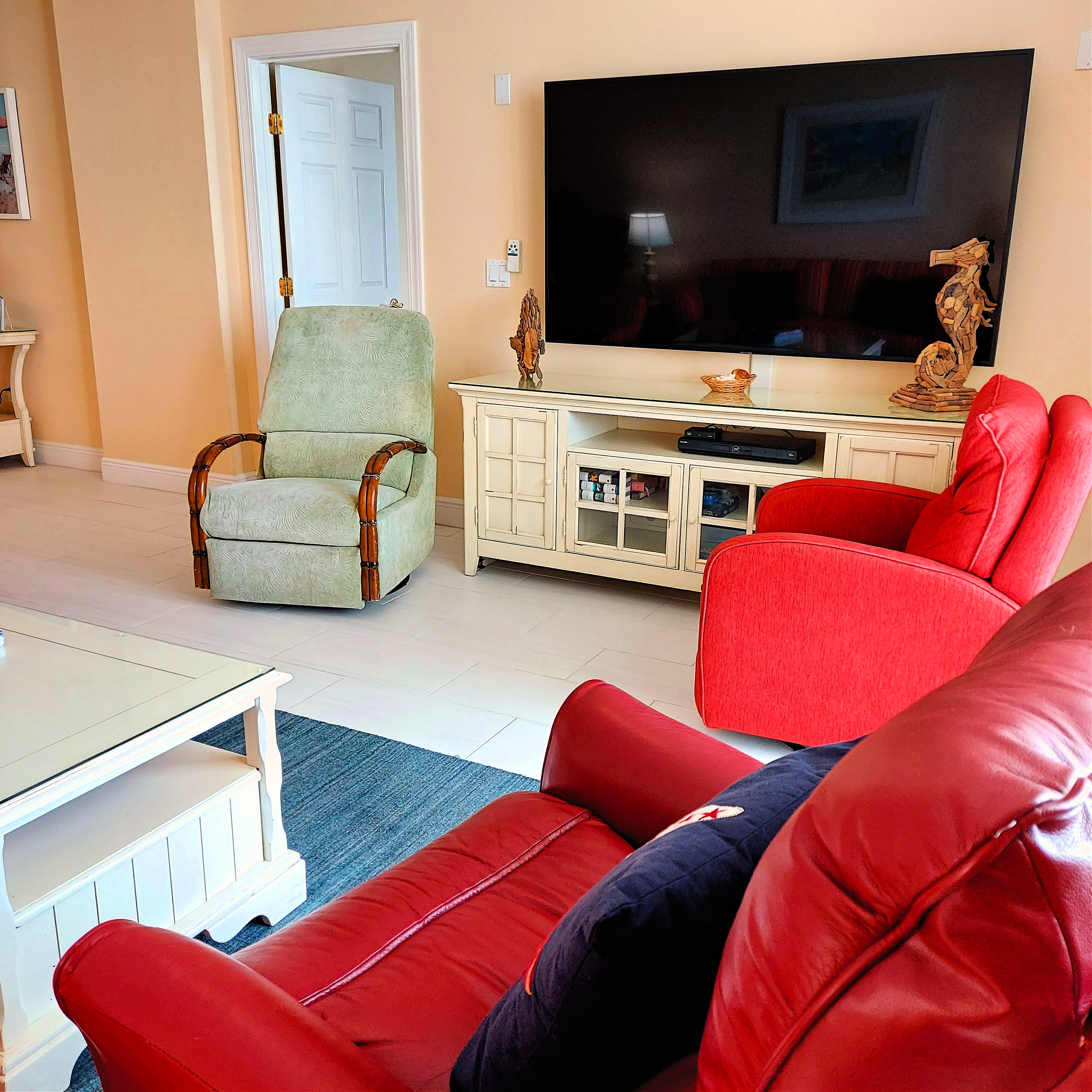 Living Room - NEW 75" Inch TV!