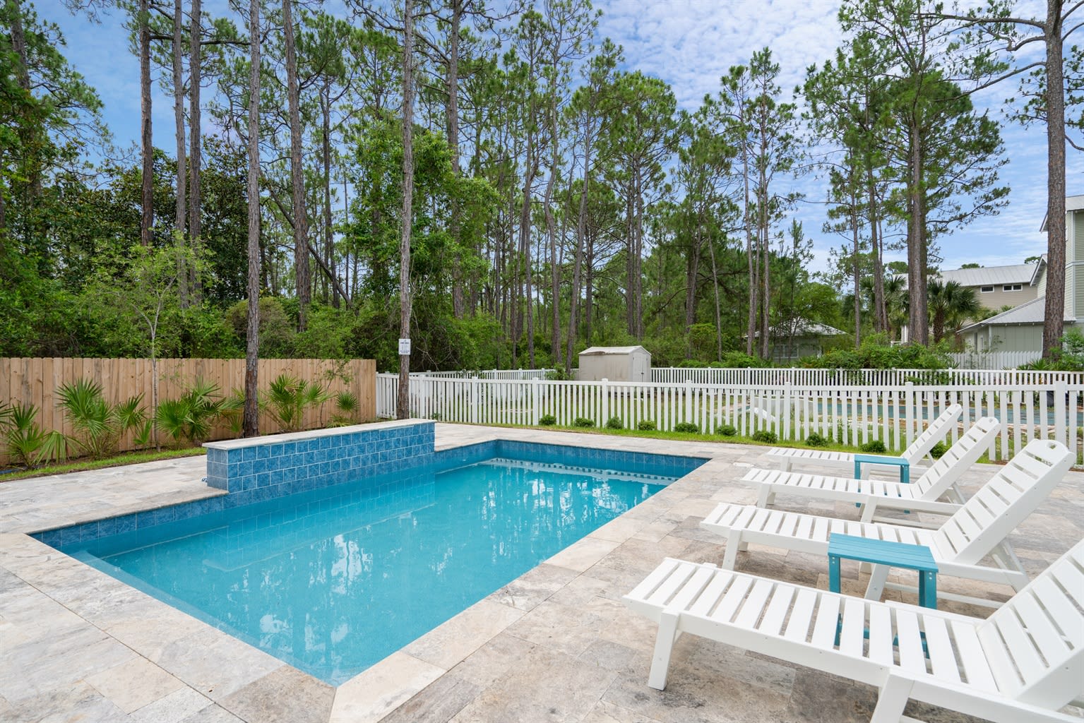 Private Pool with Waterfall