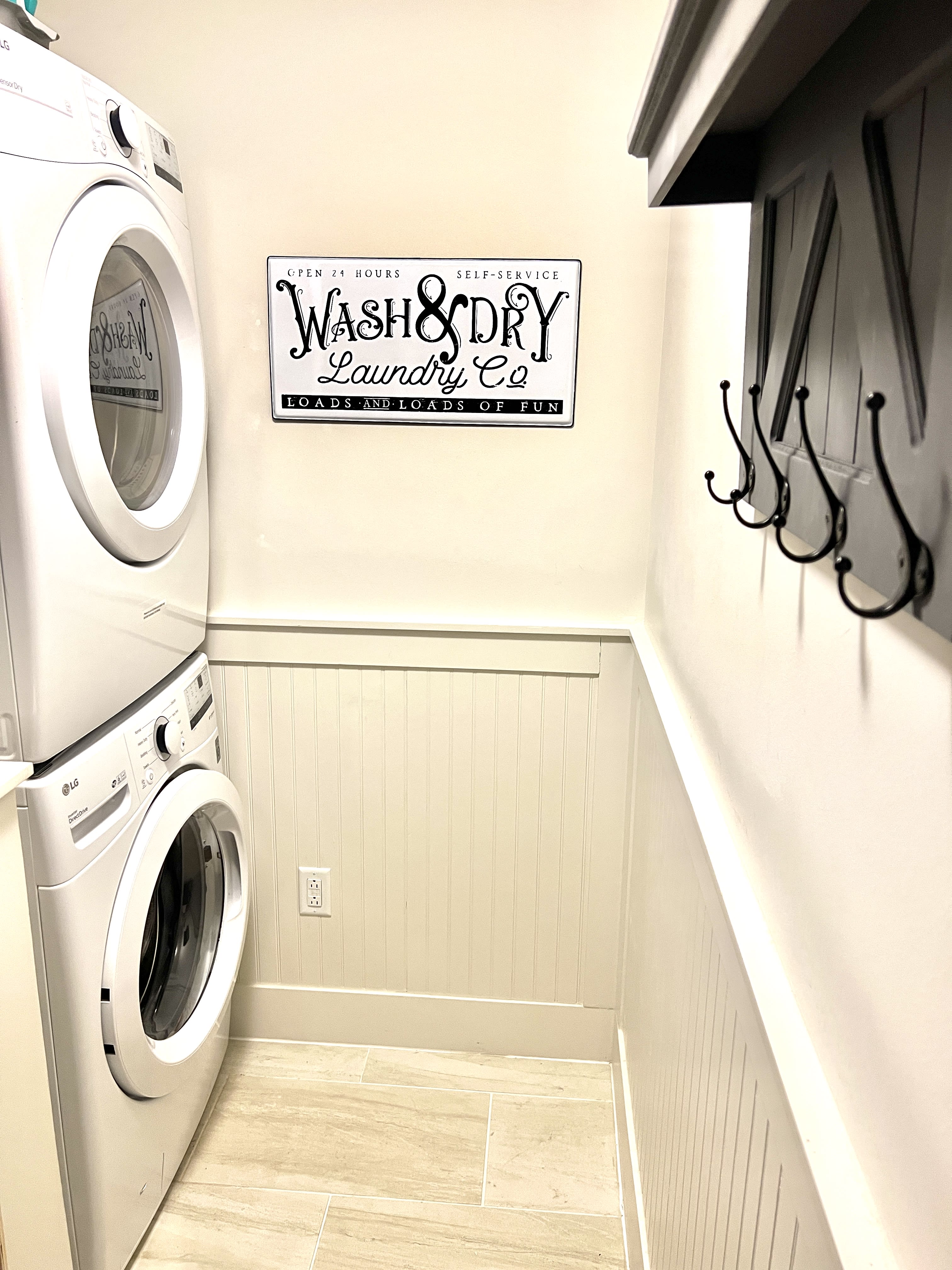 NEW FULL SIZE LG Washer/Dryer  Quality Upgrade + Separate Laundry Room!